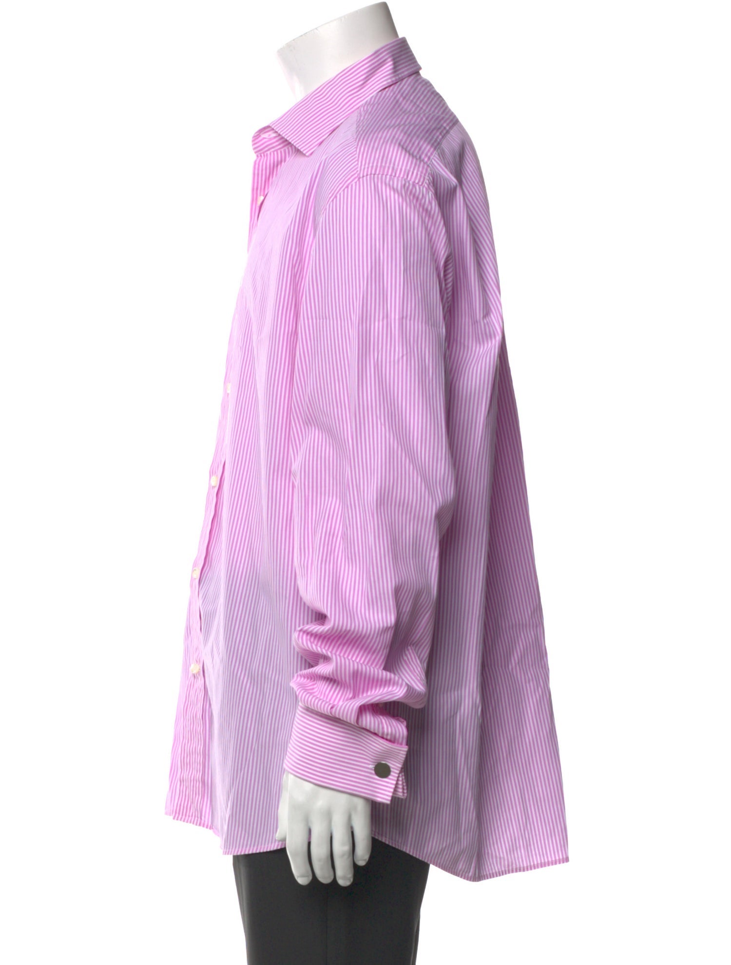 Ralph Lauren Purple Label Striped Long Sleeve Dress Shirt