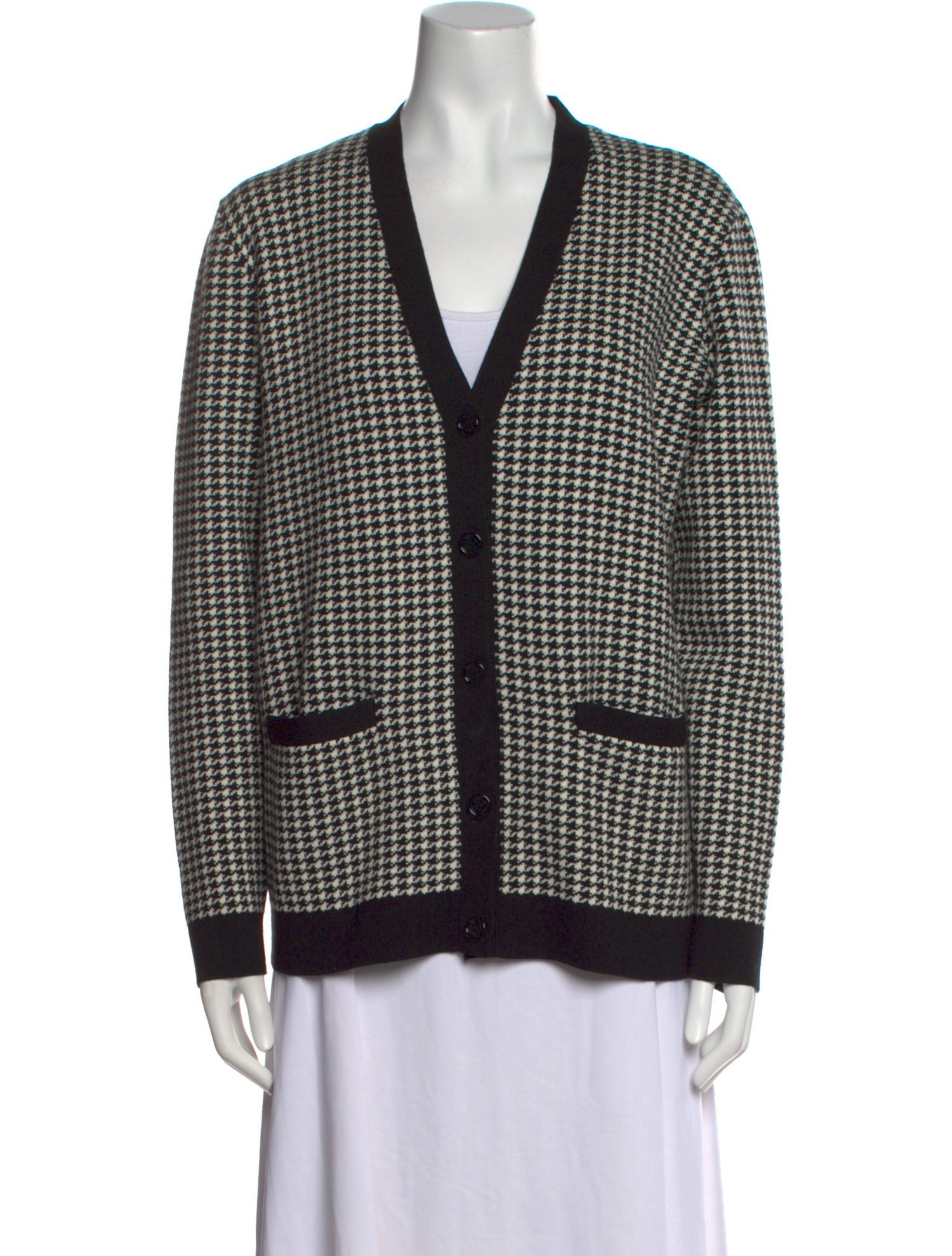 Ralph Lauren Purple Label Wool Plaid Print Sweater