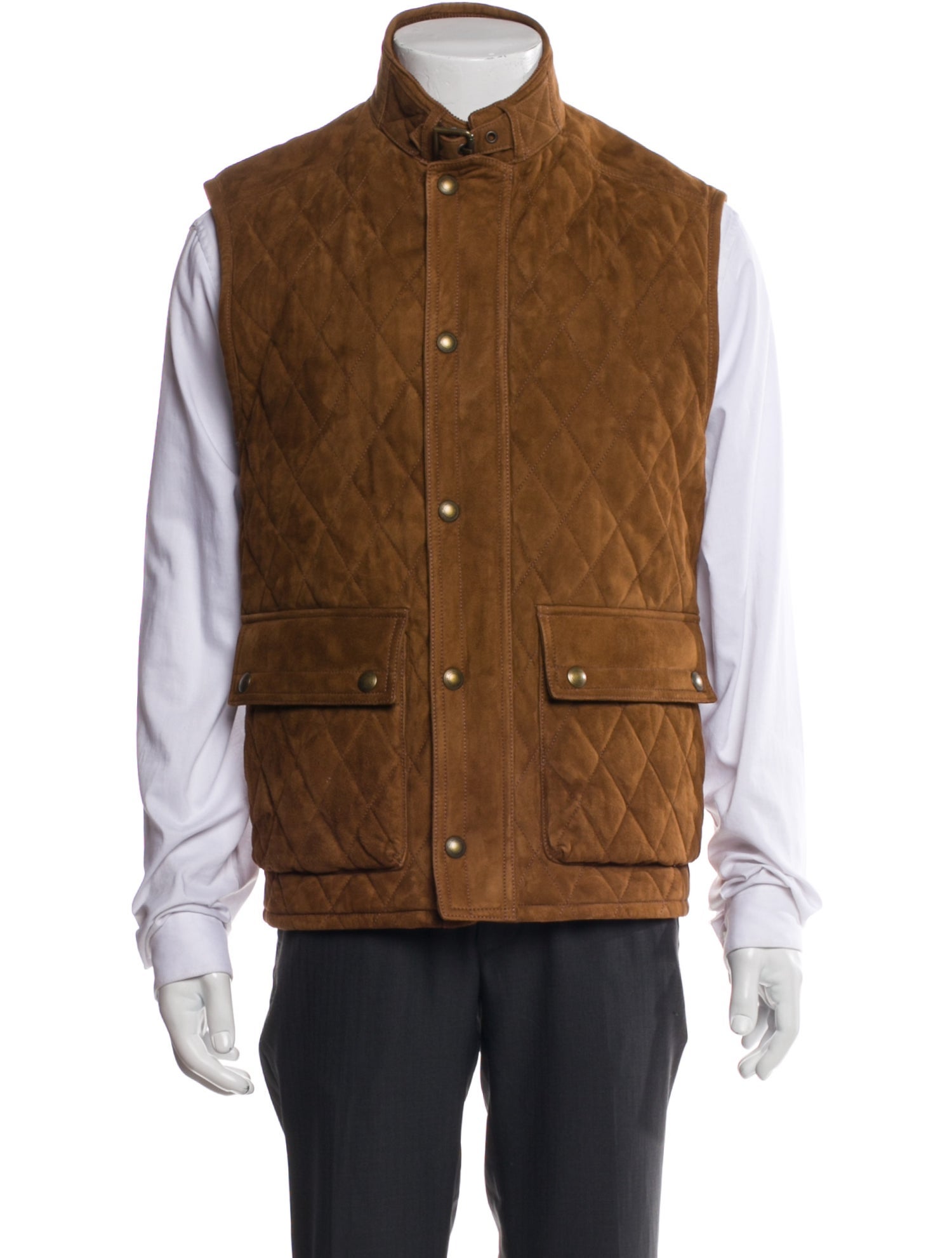 Ralph Lauren Purple Label Suede Vest
