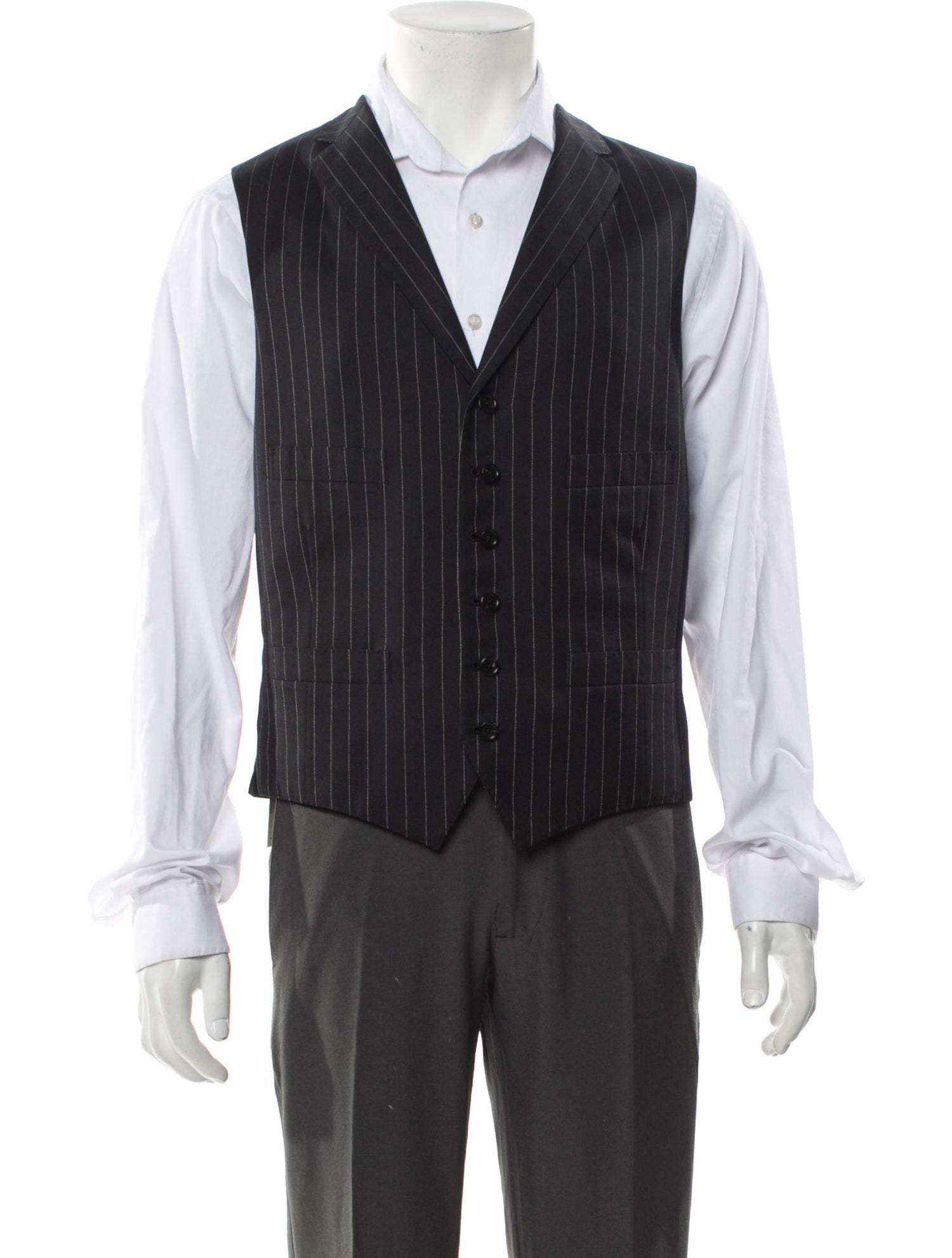 Ralph Lauren Purple Label Wool Striped Suit Vest