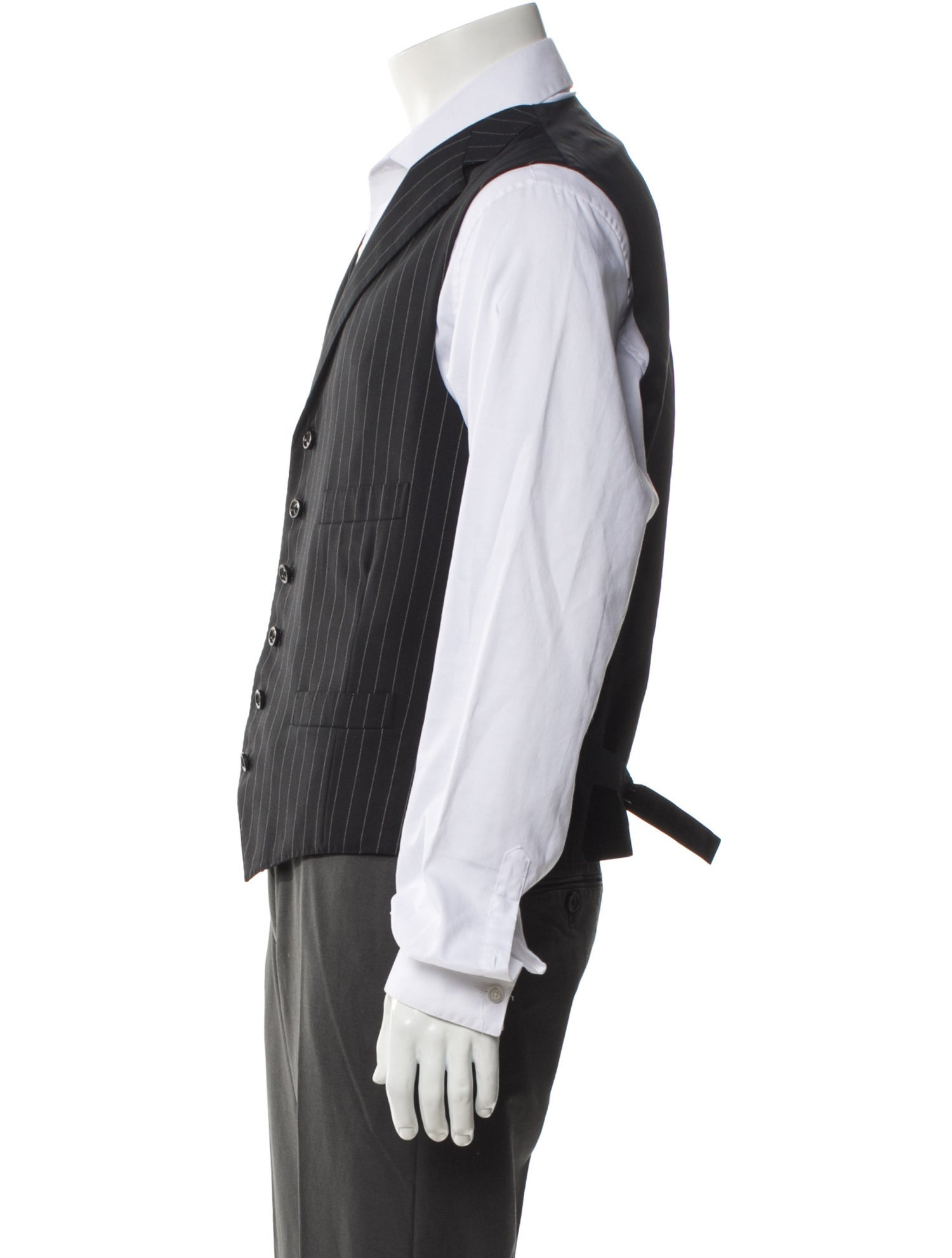 Ralph Lauren Purple Label Wool Striped Suit Vest