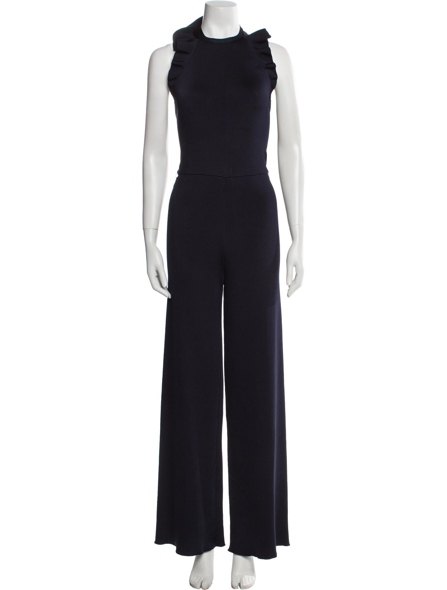 Ralph Lauren Collection Nylon Mock Neck Jumpsuit
