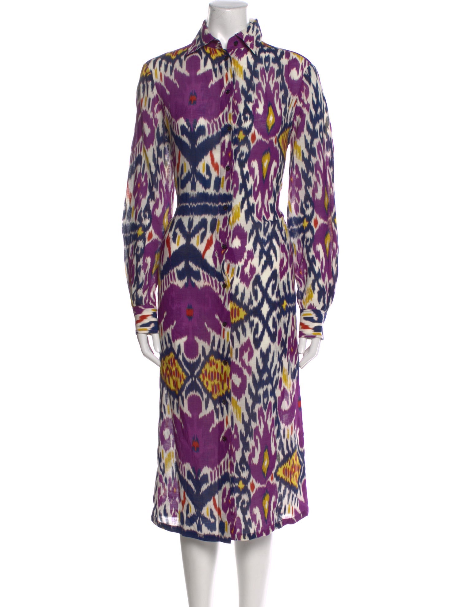 Ralph Lauren Purple Label Linen Midi Length Dress