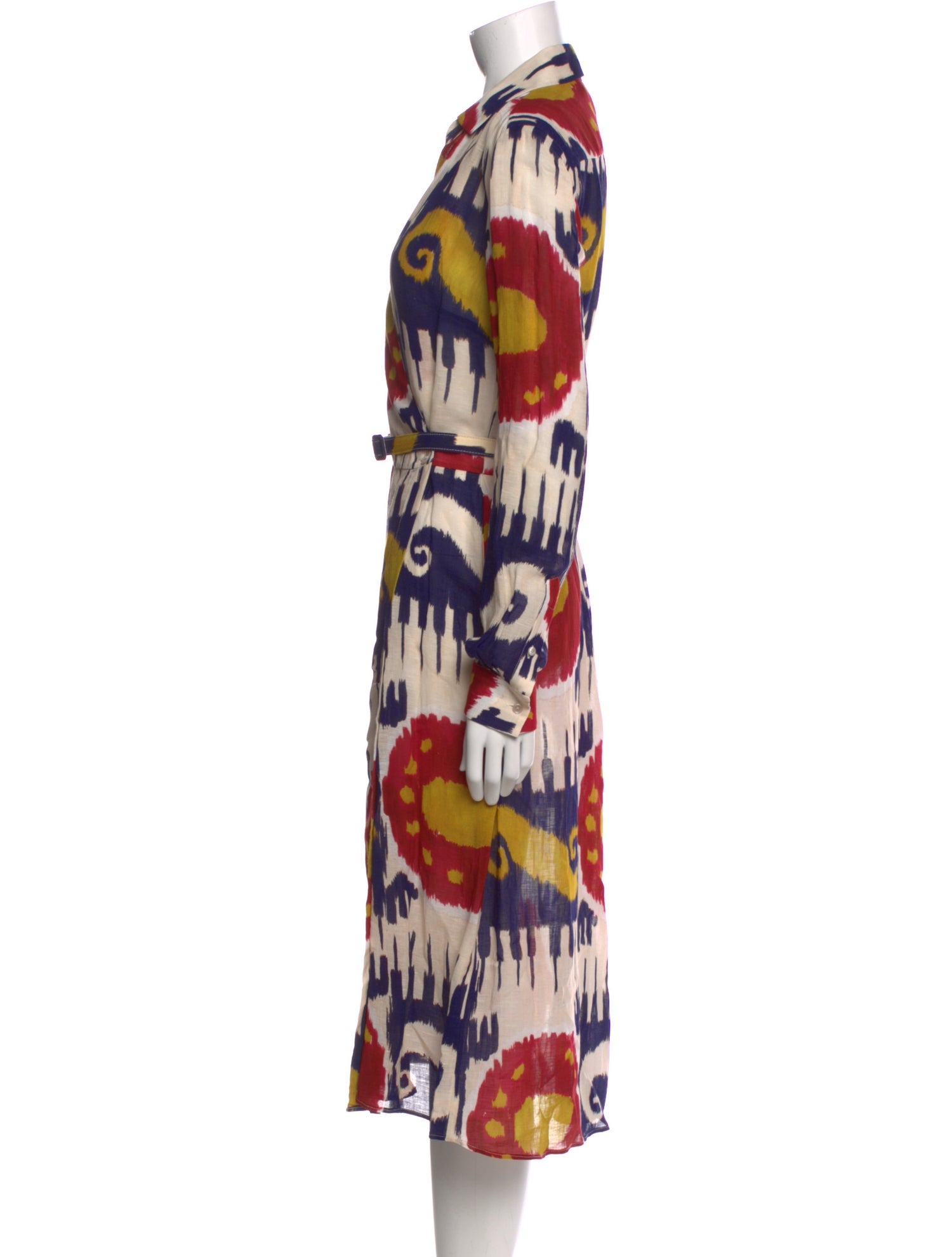 Ralph Lauren Purple Label Linen Midi Length Dress