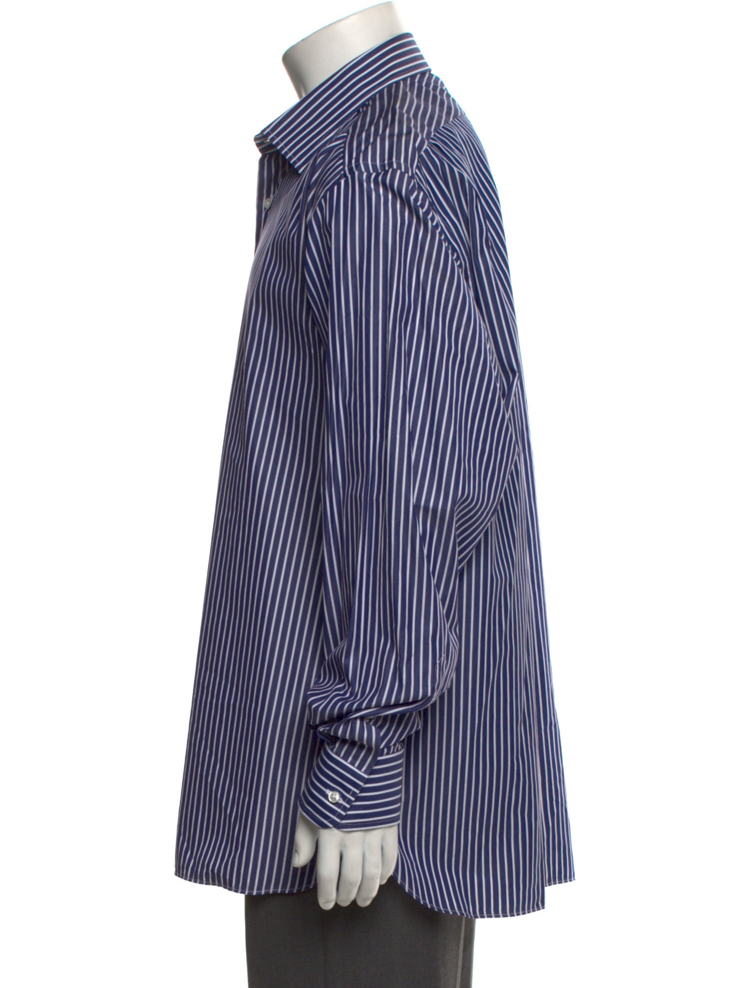 Ralph Lauren Purple Label Striped Long Sleeve Dress Shirt