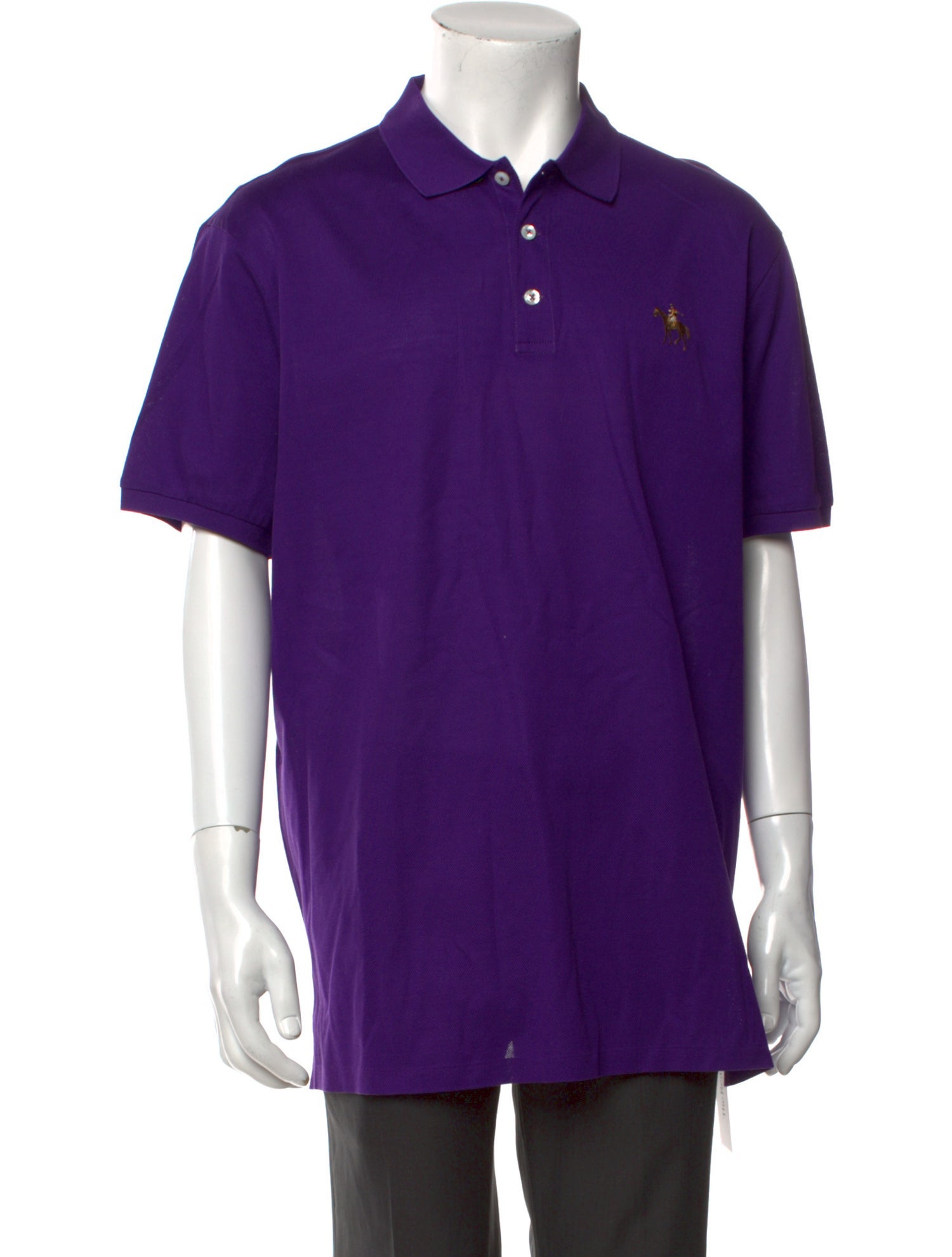 Ralph Lauren Purple Label Collar Short Sleeve Polo Shirt