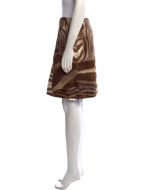 Ralph Lauren Collection Calf Hair Knee-Length Skirt
