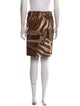 Ralph Lauren Collection Calf Hair Knee-Length Skirt