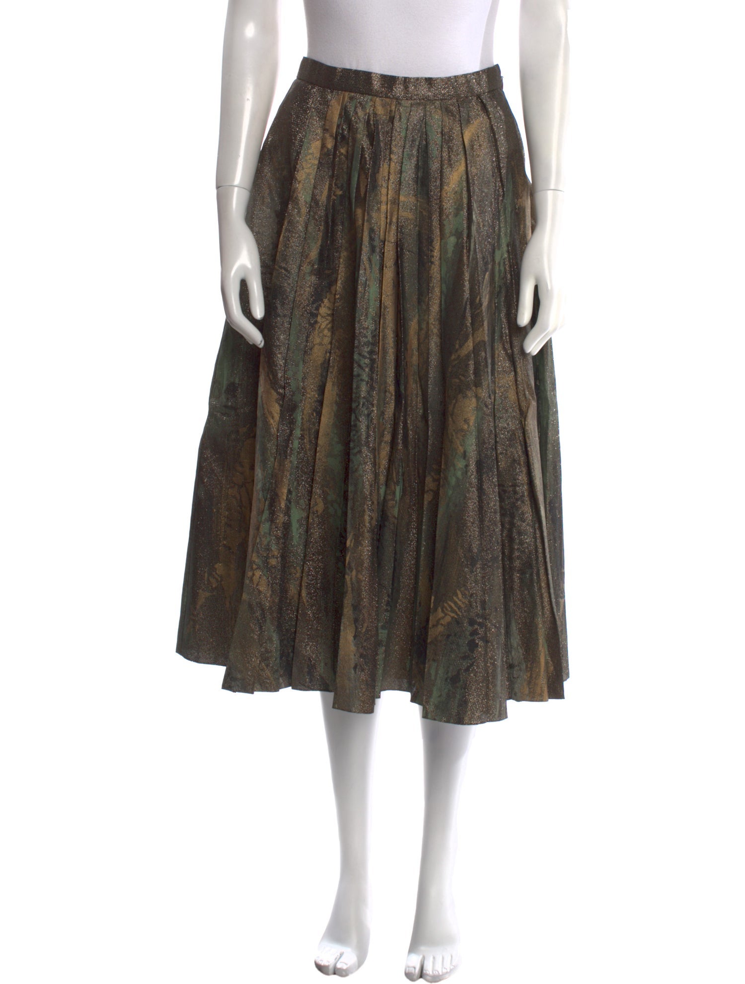 Ralph Lauren Collection Printed Midi Length Skirt