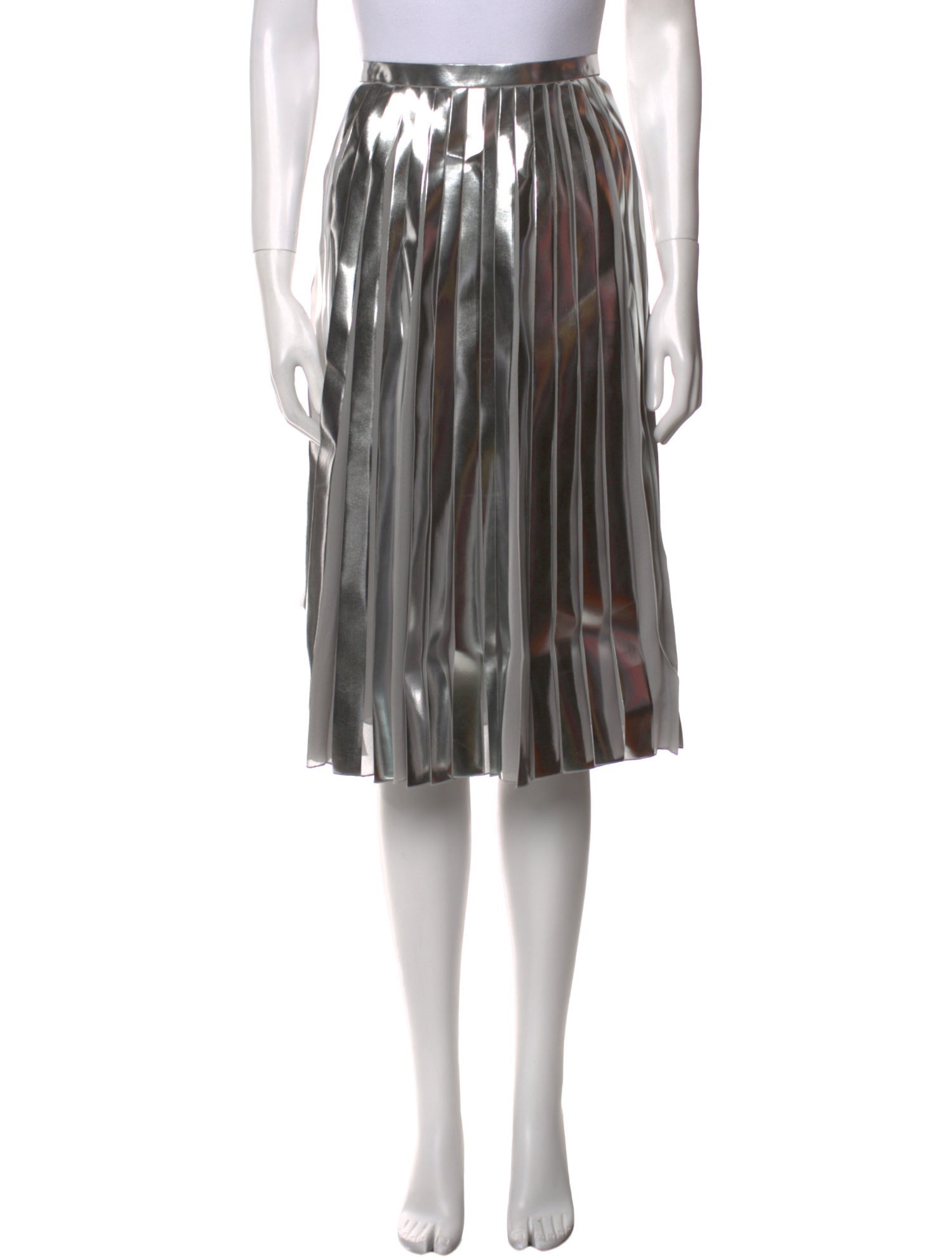 Ralph Lauren Purple Label Colorblock Pattern Knee-Length Skirt