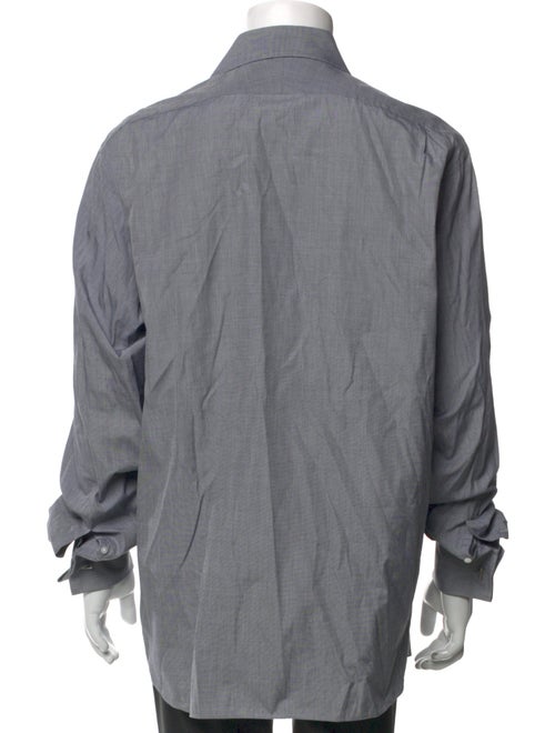 Ralph Lauren Purple Label Plaid Print Long Sleeve Dress Shirt