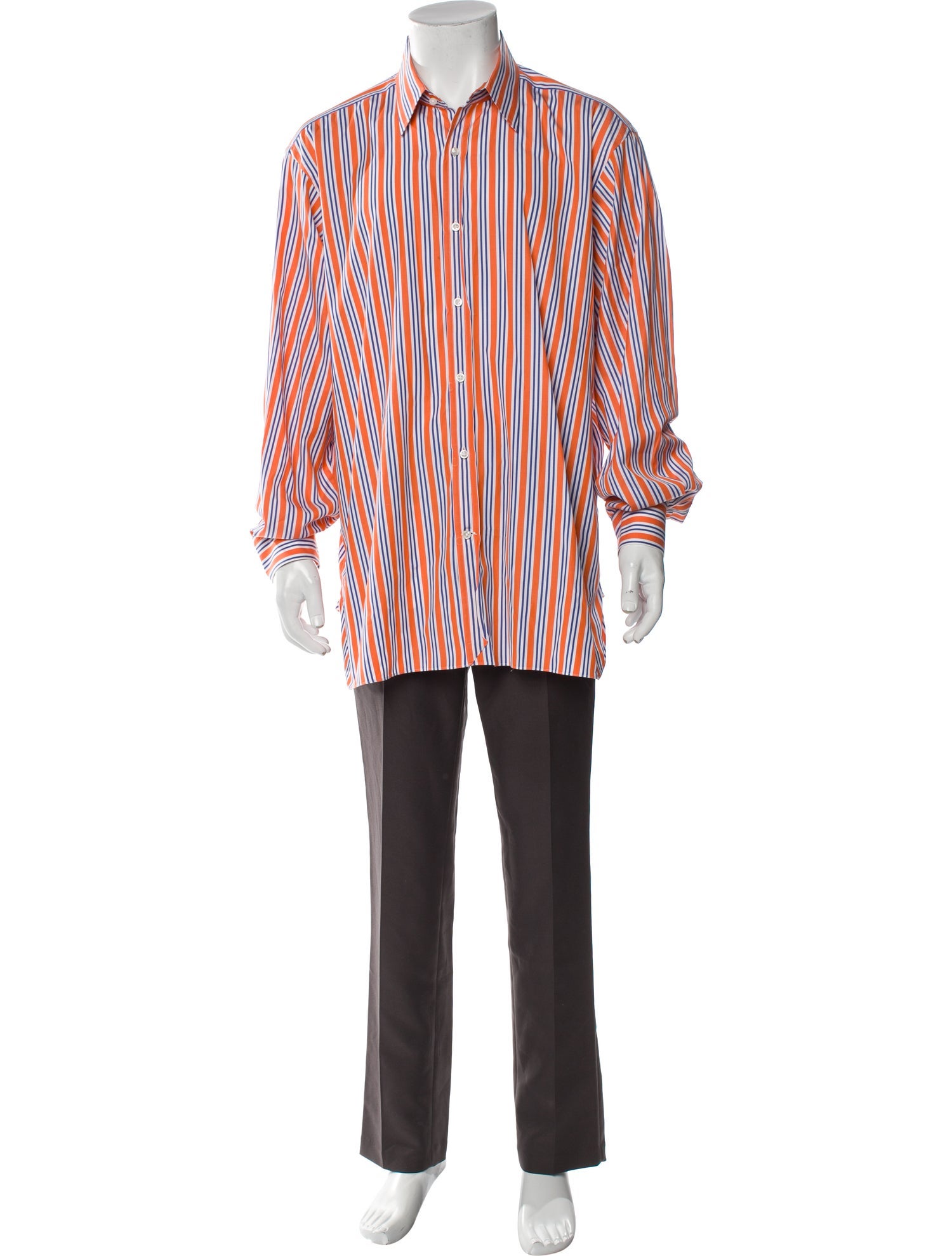 Ralph Lauren Purple Label Striped Long Sleeve Shirt