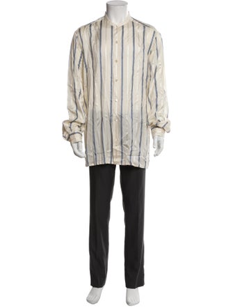 Ralph Lauren Purple Label Silk Striped Shirt