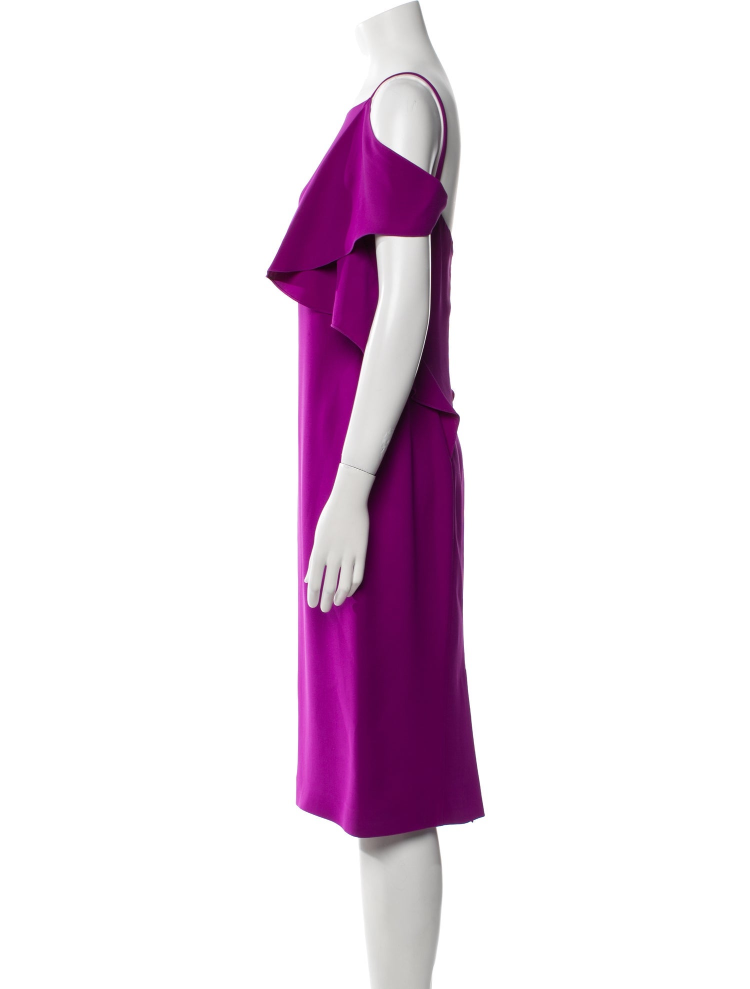 Ralph Lauren Purple Label Silk Midi Length Dress