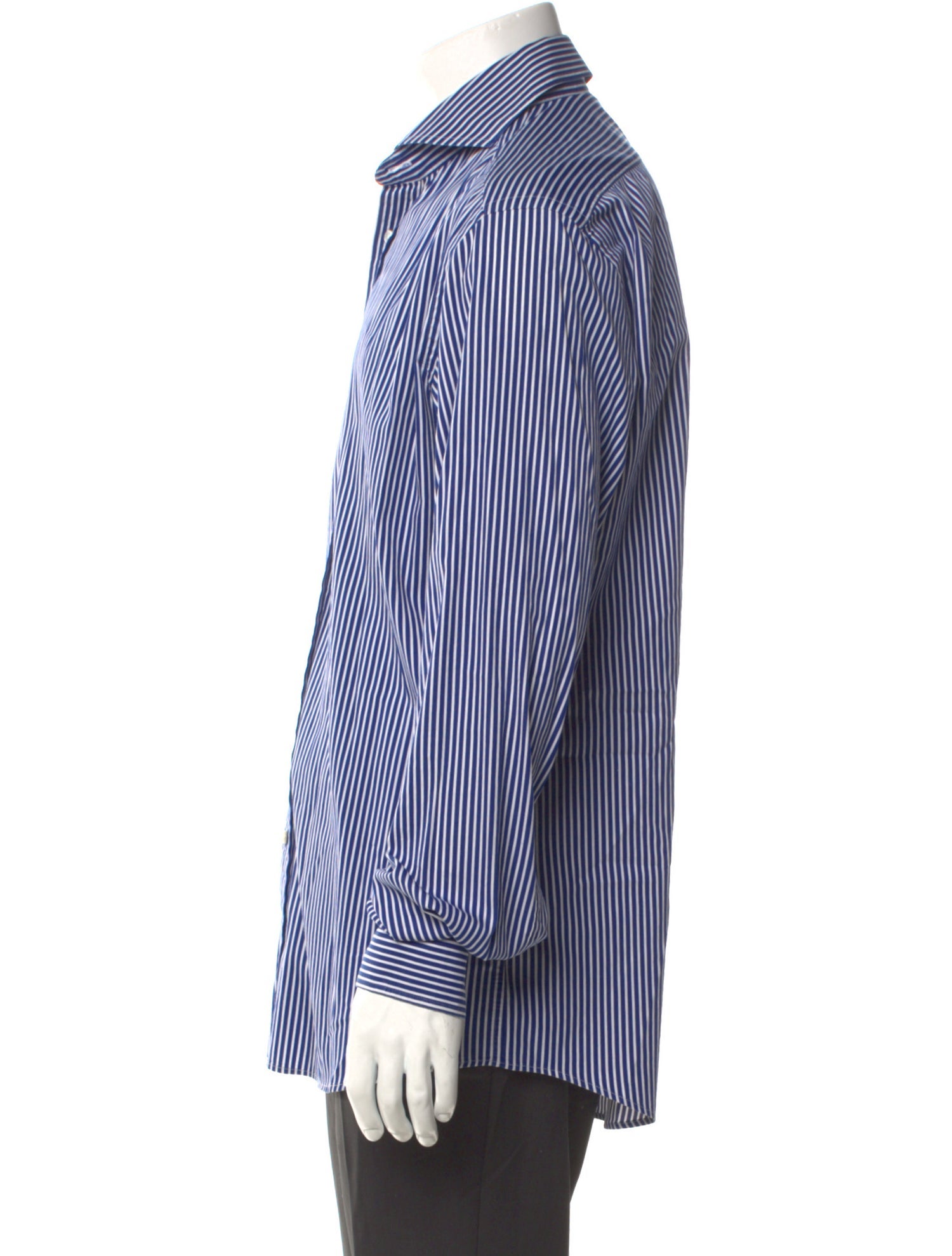 Ralph Lauren Purple Label Striped Long Sleeve Dress Shirt