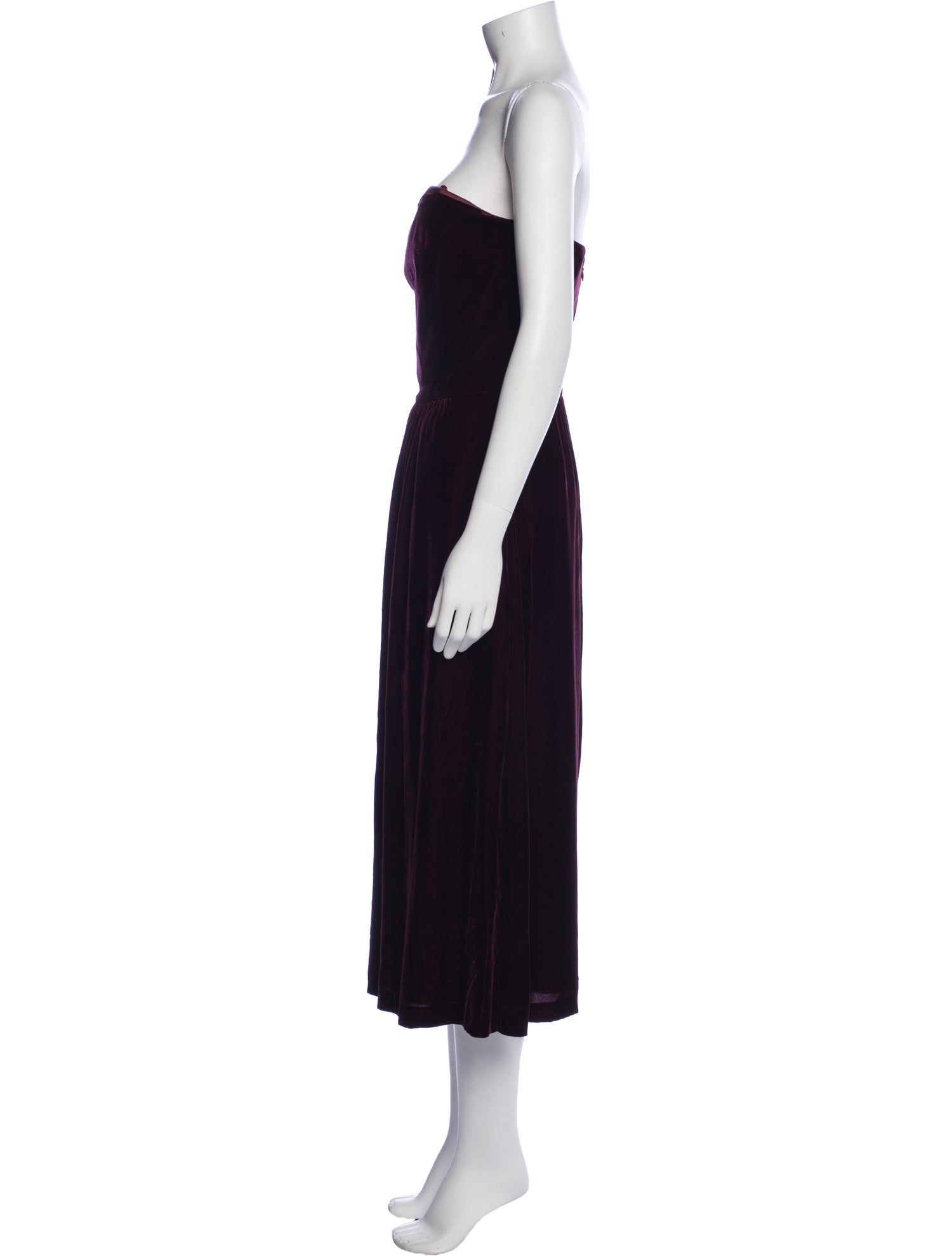 Ralph Lauren Purple Label Strapless Knee-Length Dress