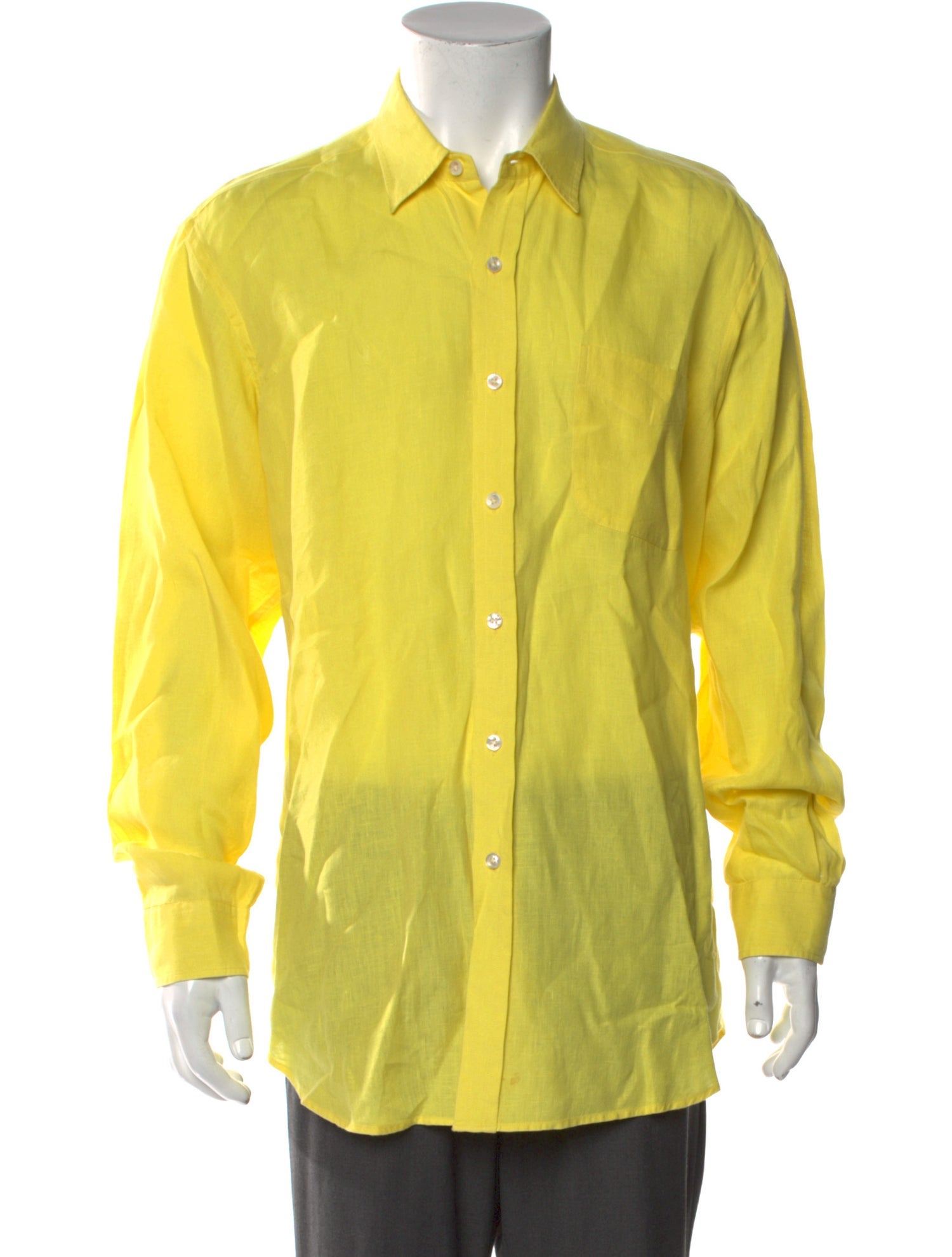 Ralph Lauren Purple Label Linen Long Sleeve Shirt