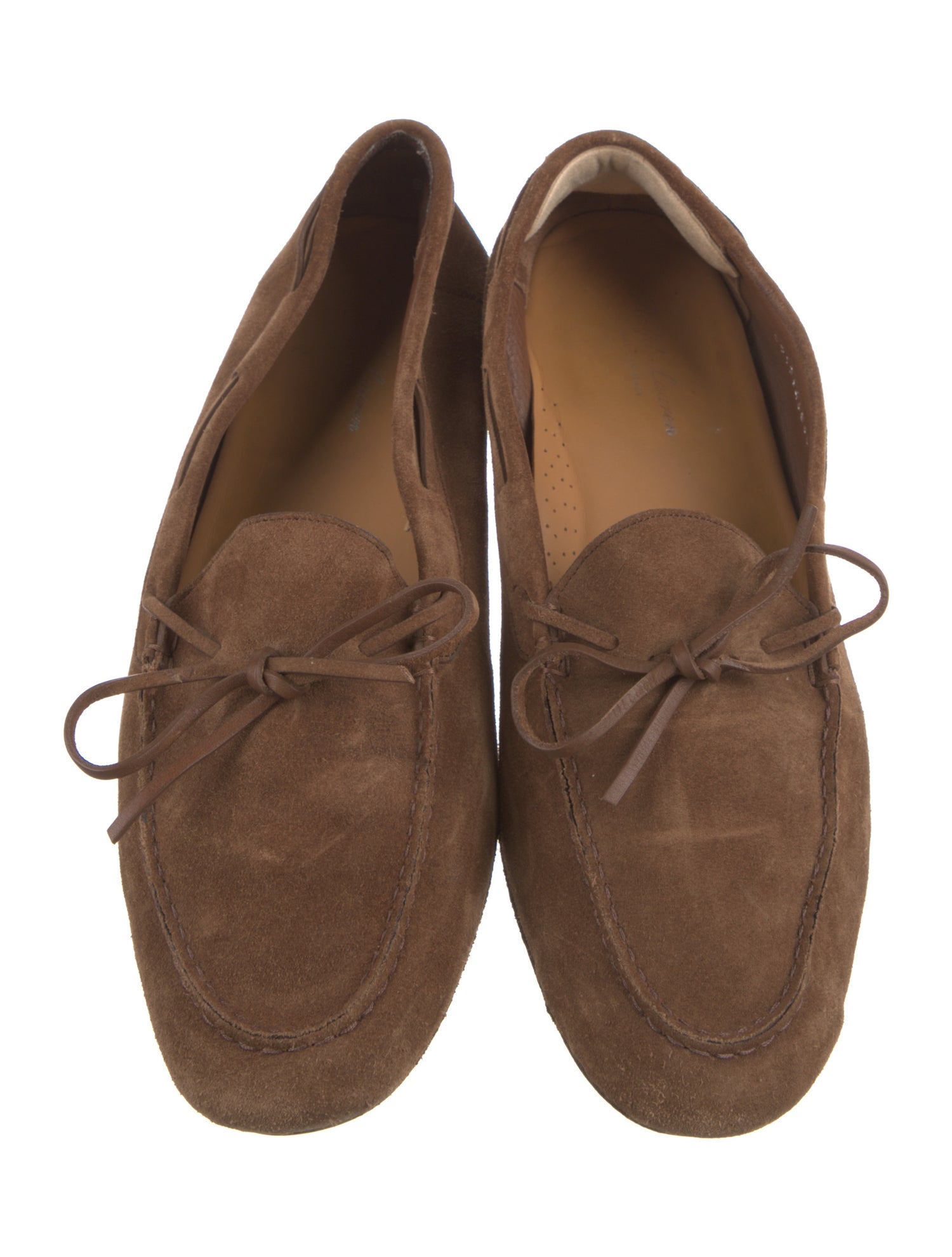 Ralph Lauren Purple Label Suede Tassel Accents Loafers