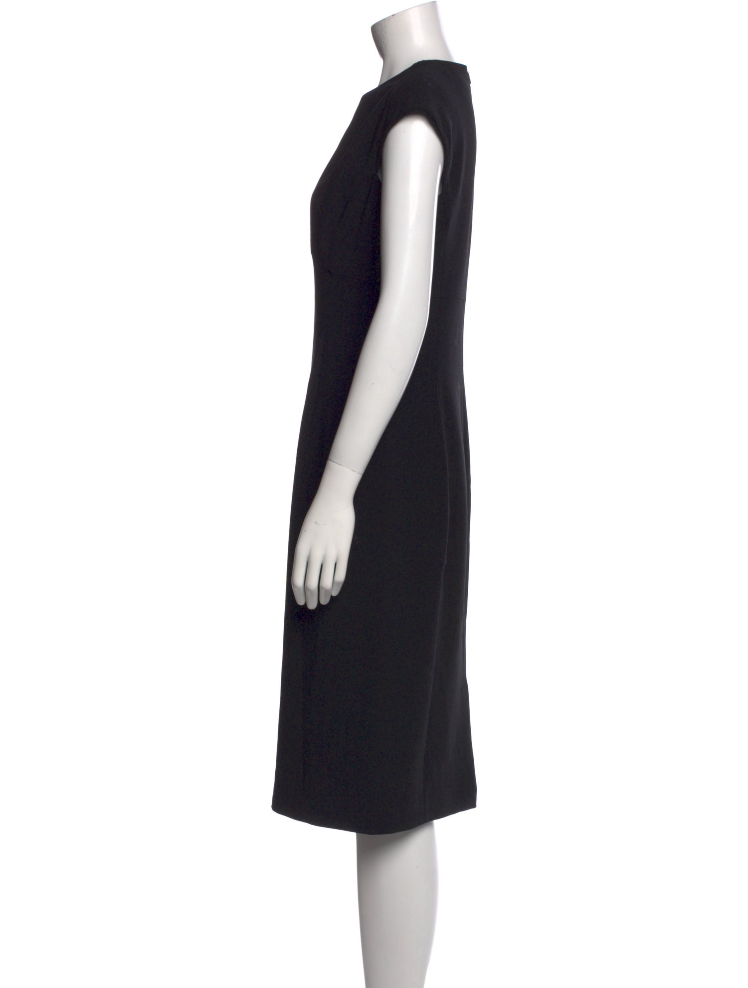 Ralph Lauren Purple Label Wool Midi Length Dress