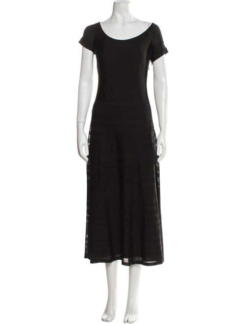 Ralph Lauren Purple Label Scoop Neck Long Dress