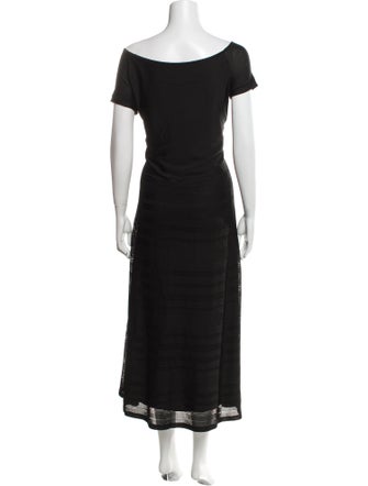 Ralph Lauren Purple Label Scoop Neck Long Dress