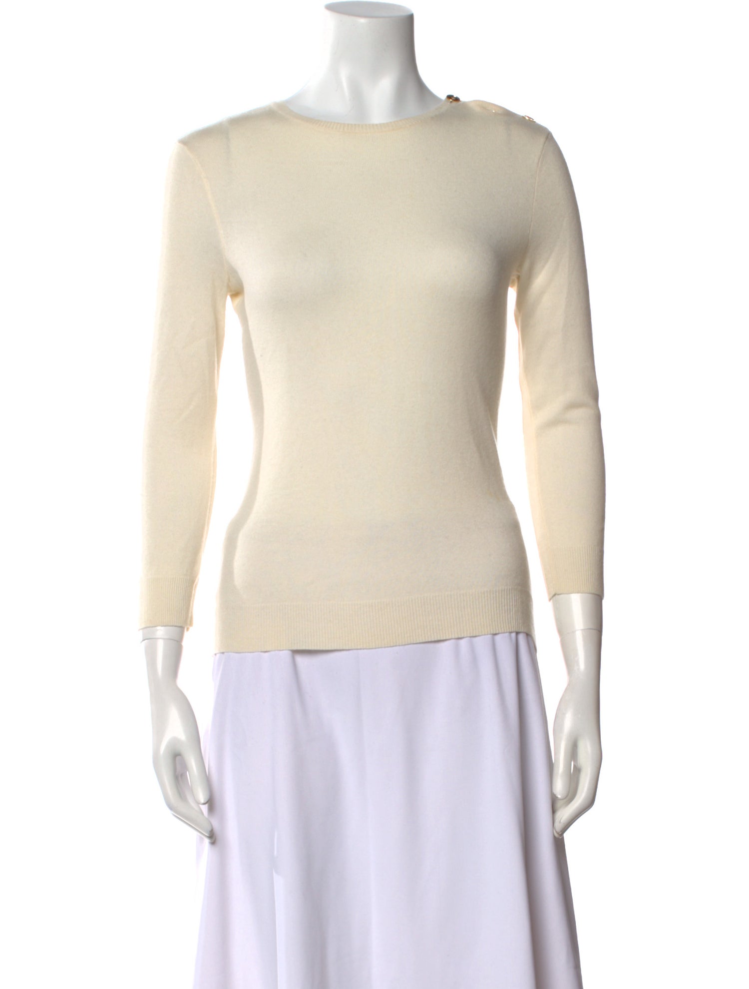 Ralph Lauren Purple Label Cashmere Scoop Neck Sweater