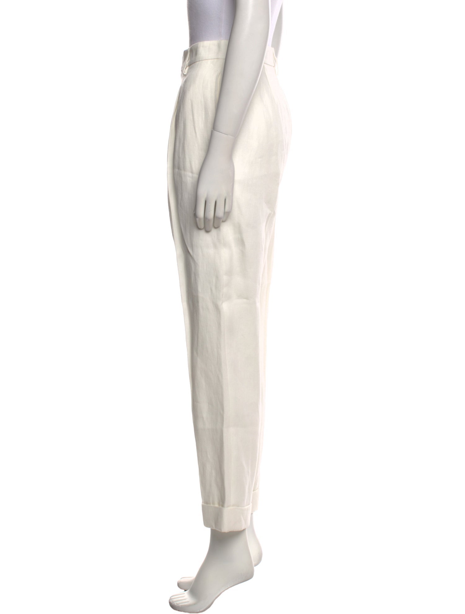 Ralph Lauren Purple Label Silk Straight Leg Pants