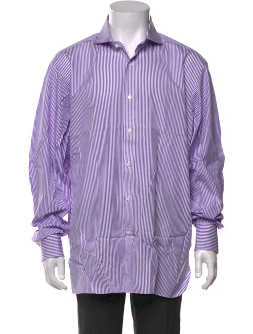 Ralph Lauren Purple Label Striped Long Sleeve Dress Shirt
