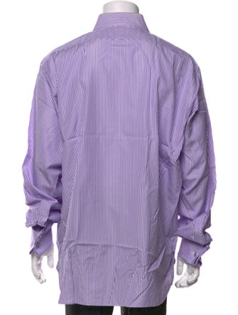 Ralph Lauren Purple Label Striped Long Sleeve Dress Shirt