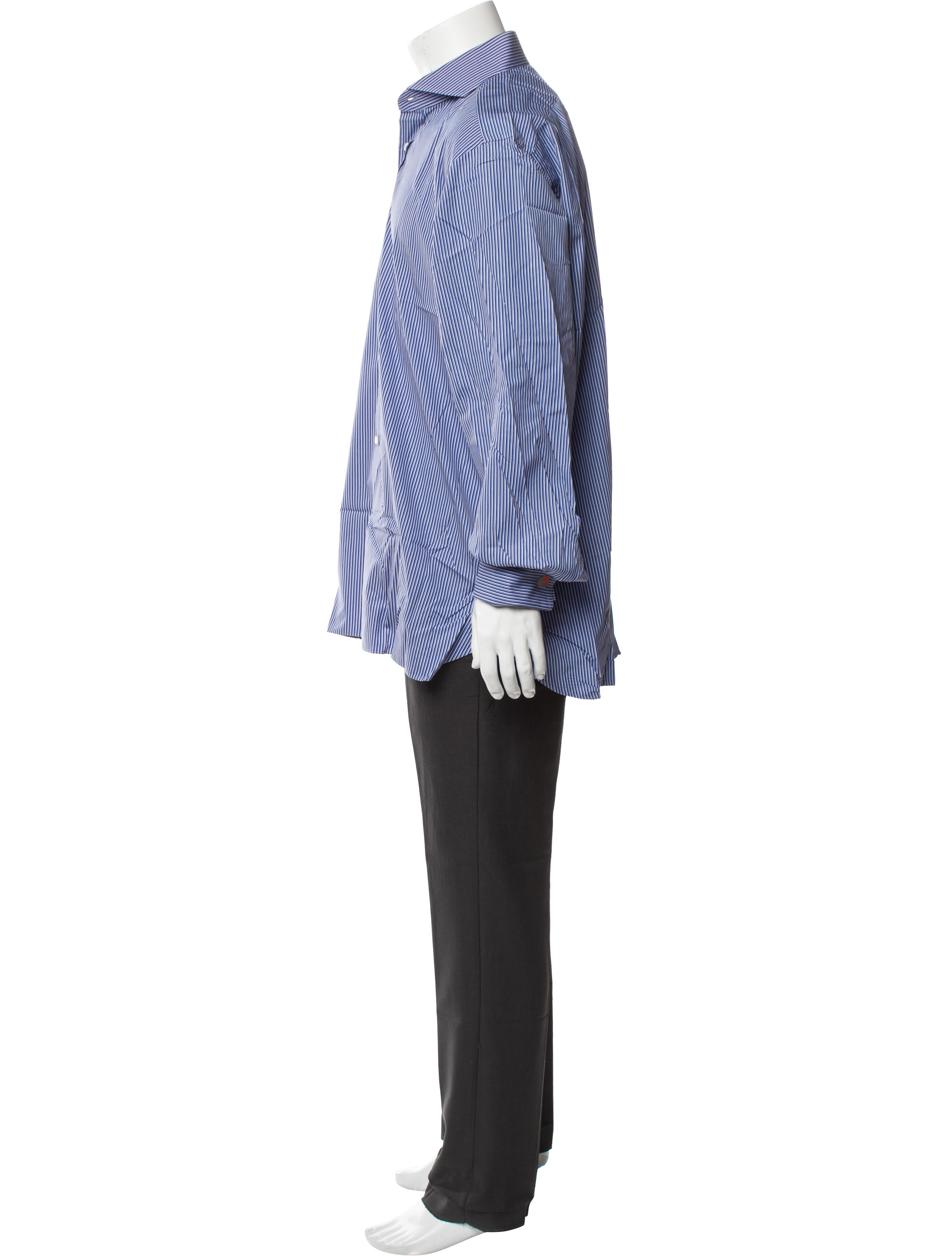 Ralph Lauren Purple Label Striped Long Sleeve Dress Shirt