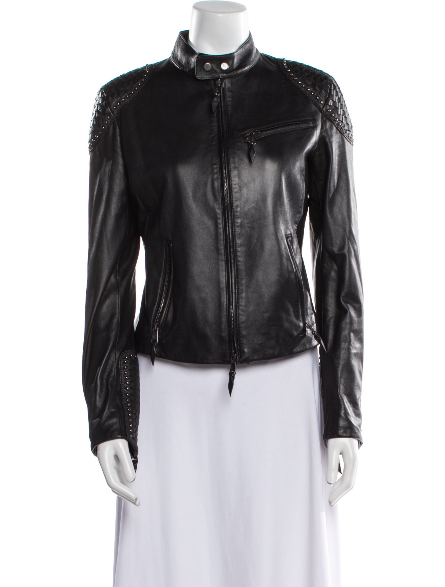 Ralph Lauren Purple Label Leather Biker Jacket