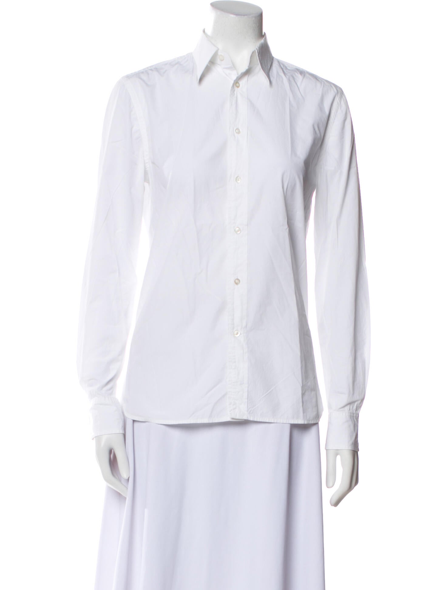 Ralph Lauren Purple Label Long Sleeve Button-Up Top