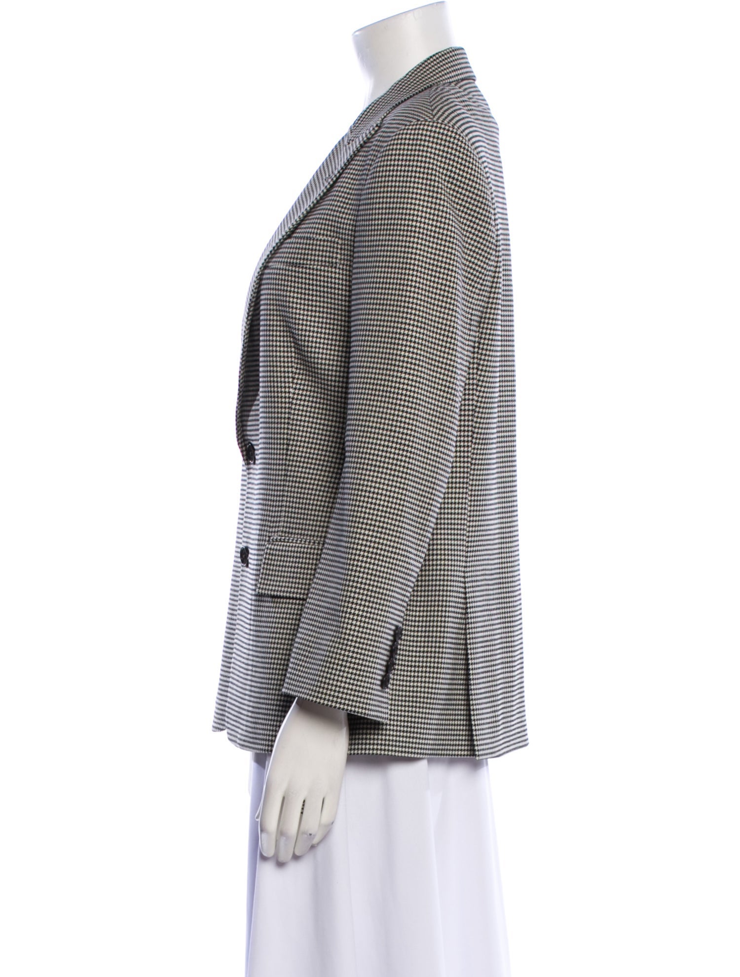 Ralph Lauren Purple Label Wool Houndstooth Print Pant Set
