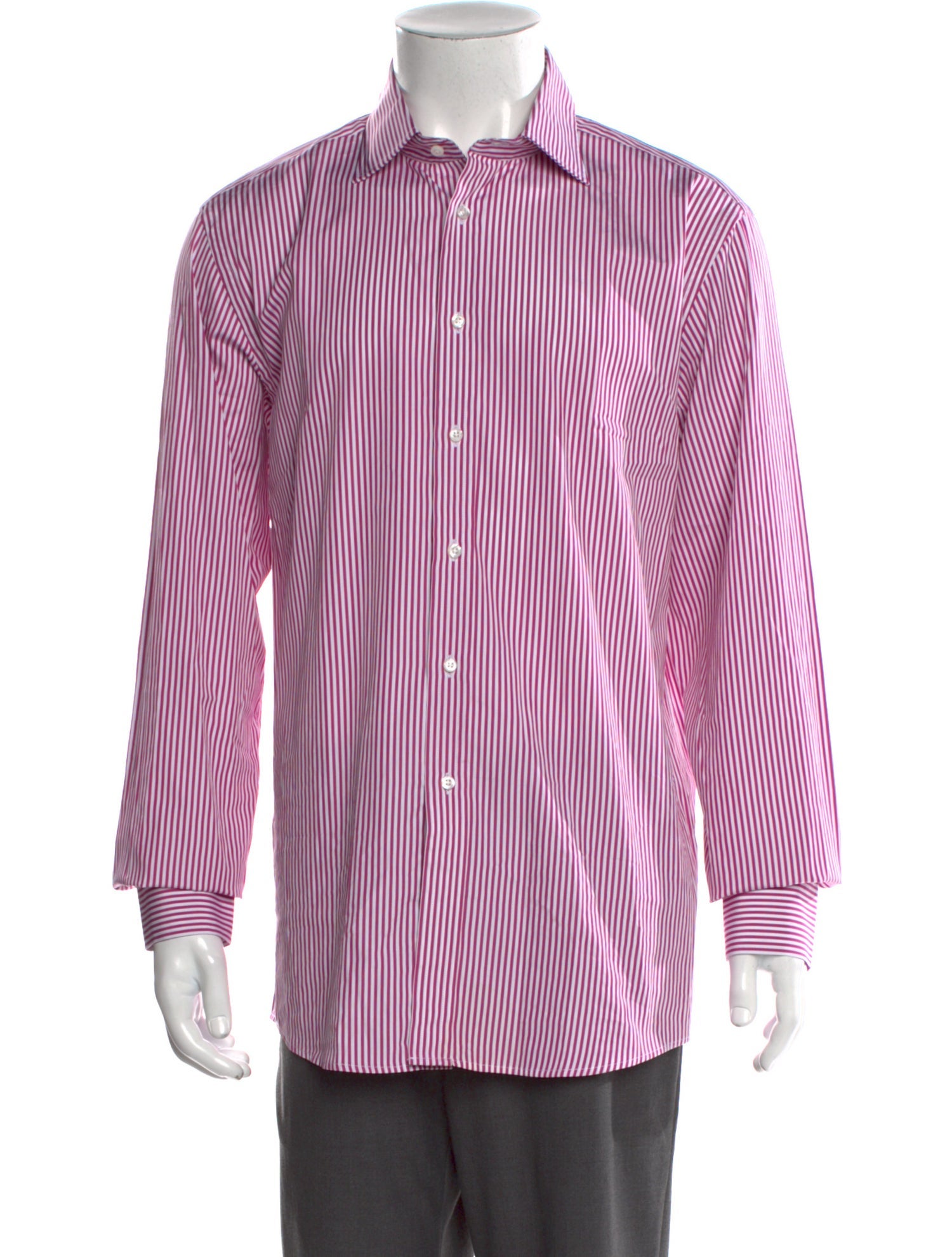 Ralph Lauren Purple Label Striped Long Sleeve Dress Shirt
