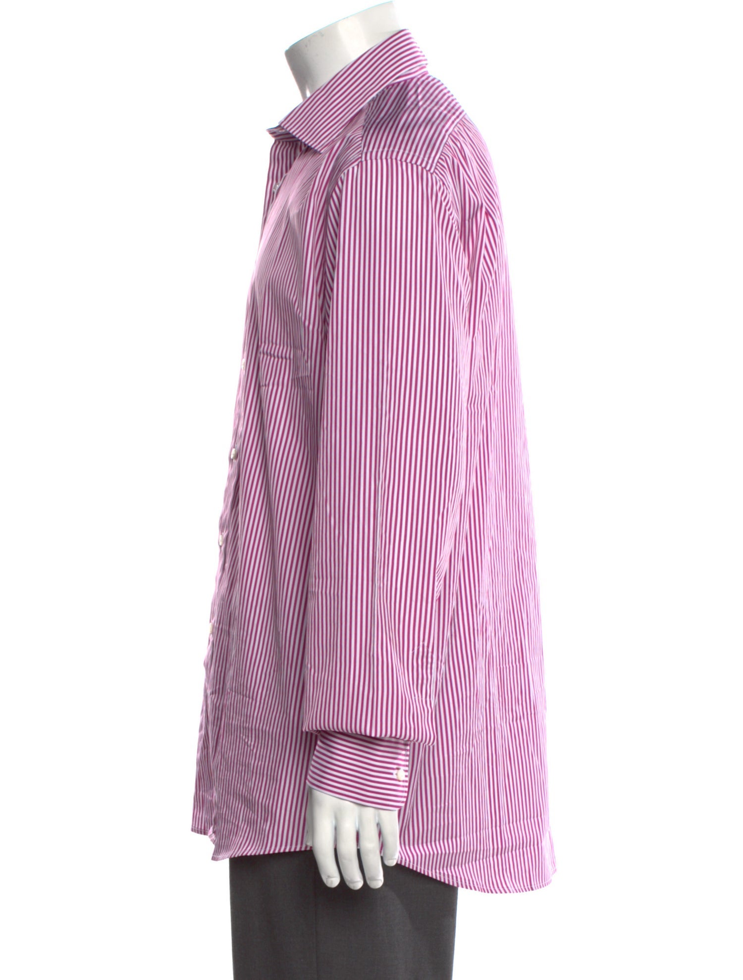 Ralph Lauren Purple Label Striped Long Sleeve Dress Shirt