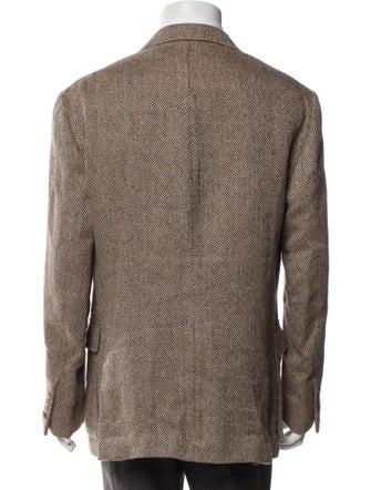 Ralph Lauren Purple Label Linen Tweed Pattern Blazer
