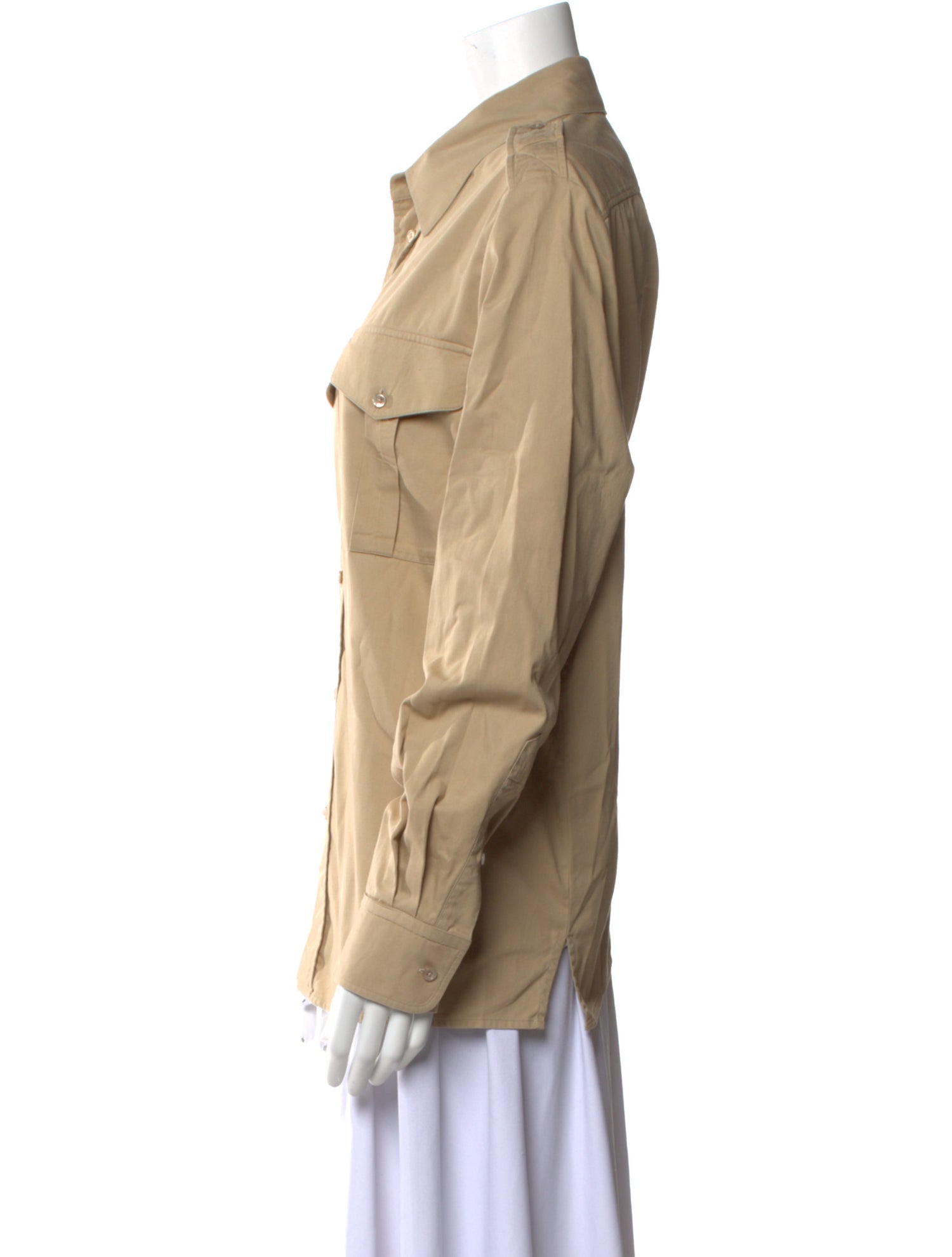 Ralph Lauren Purple Label Long Sleeve Button-Up Top