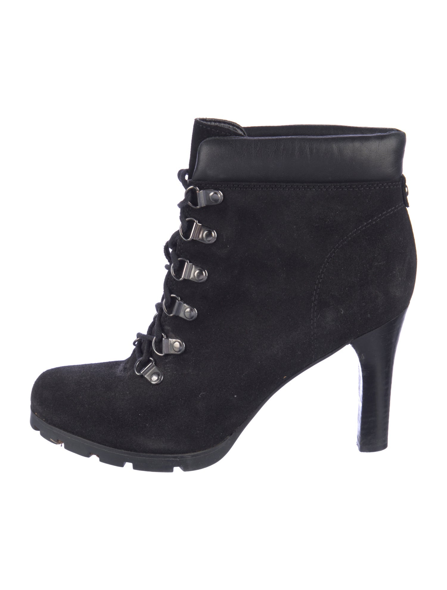 Ralph Lauren Purple Label Suede Lace-Up Boots