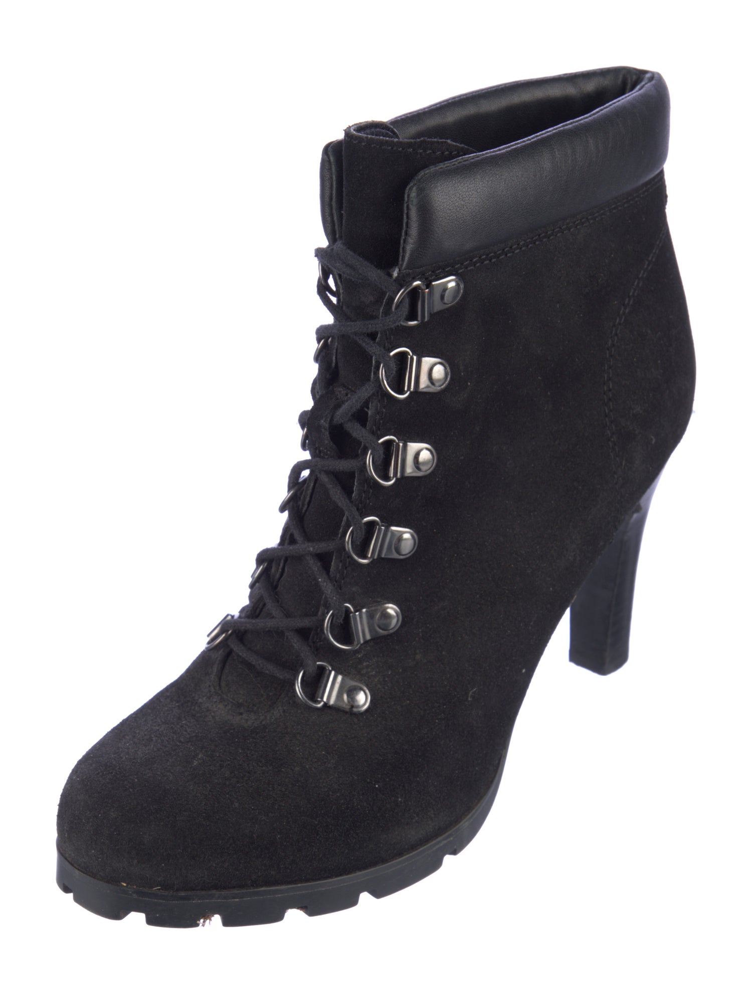 Ralph Lauren Purple Label Suede Lace-Up Boots