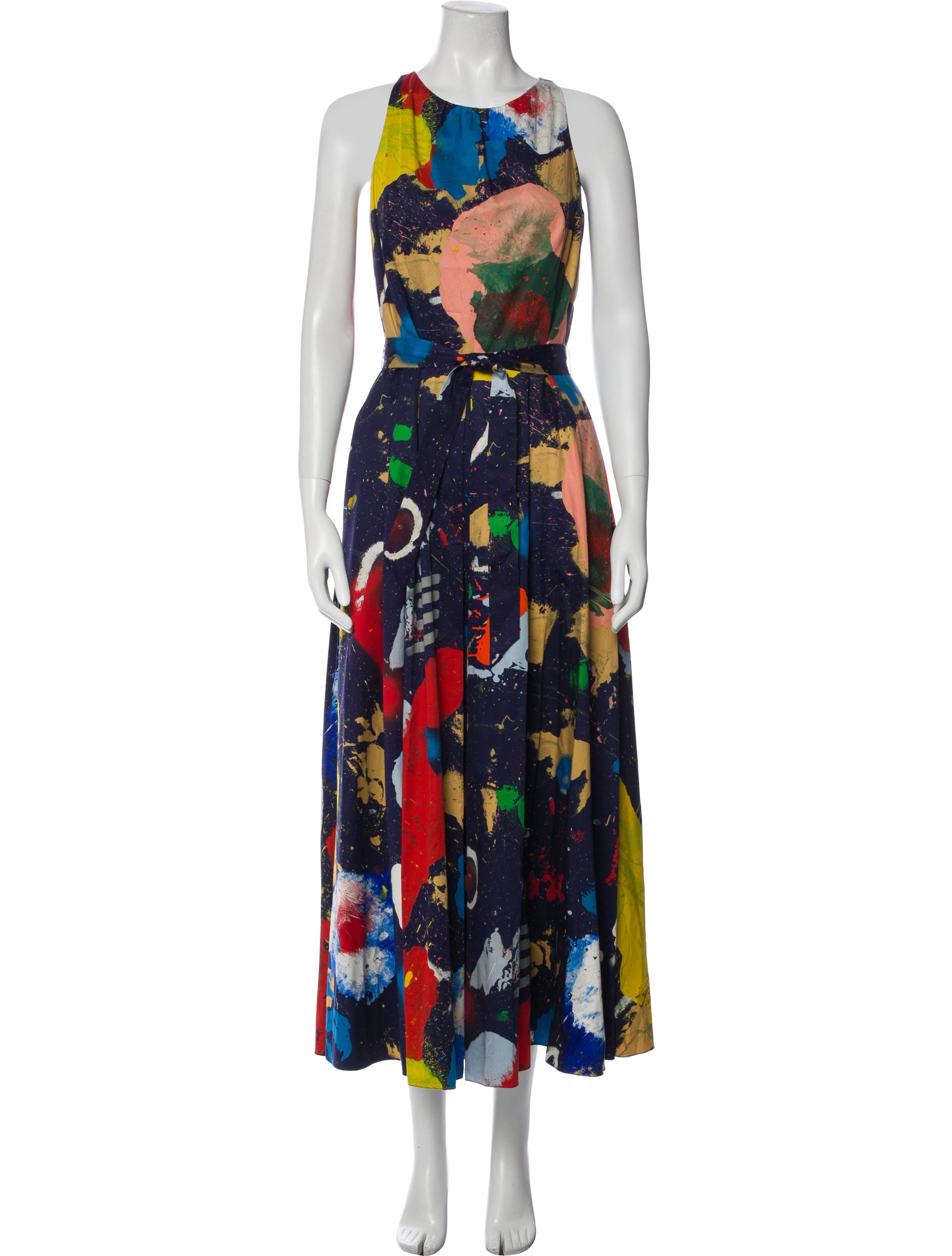 Ralph Lauren Purple Label Printed Long Dress