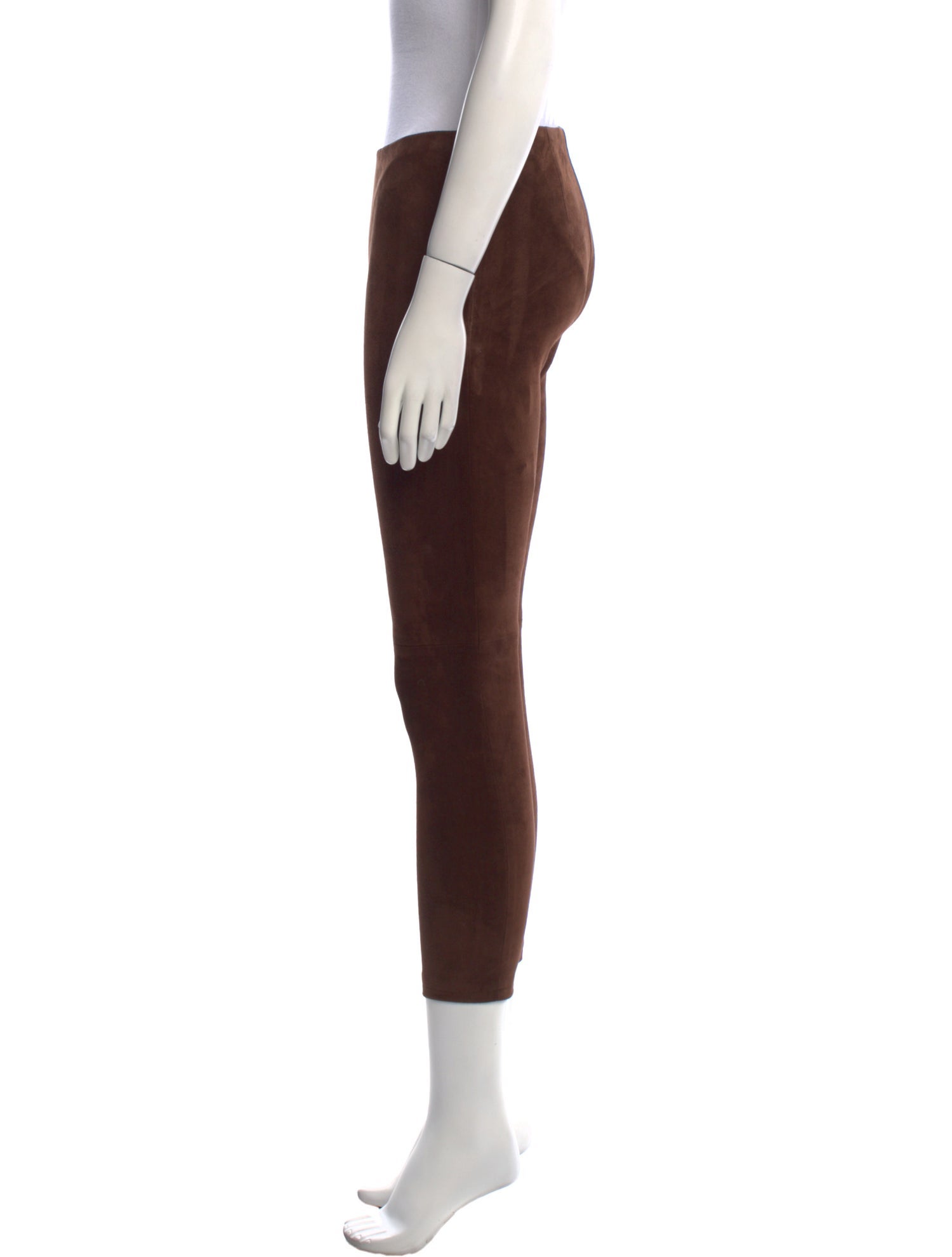 Ralph Lauren Purple Label Suede Skinny Leg Pants