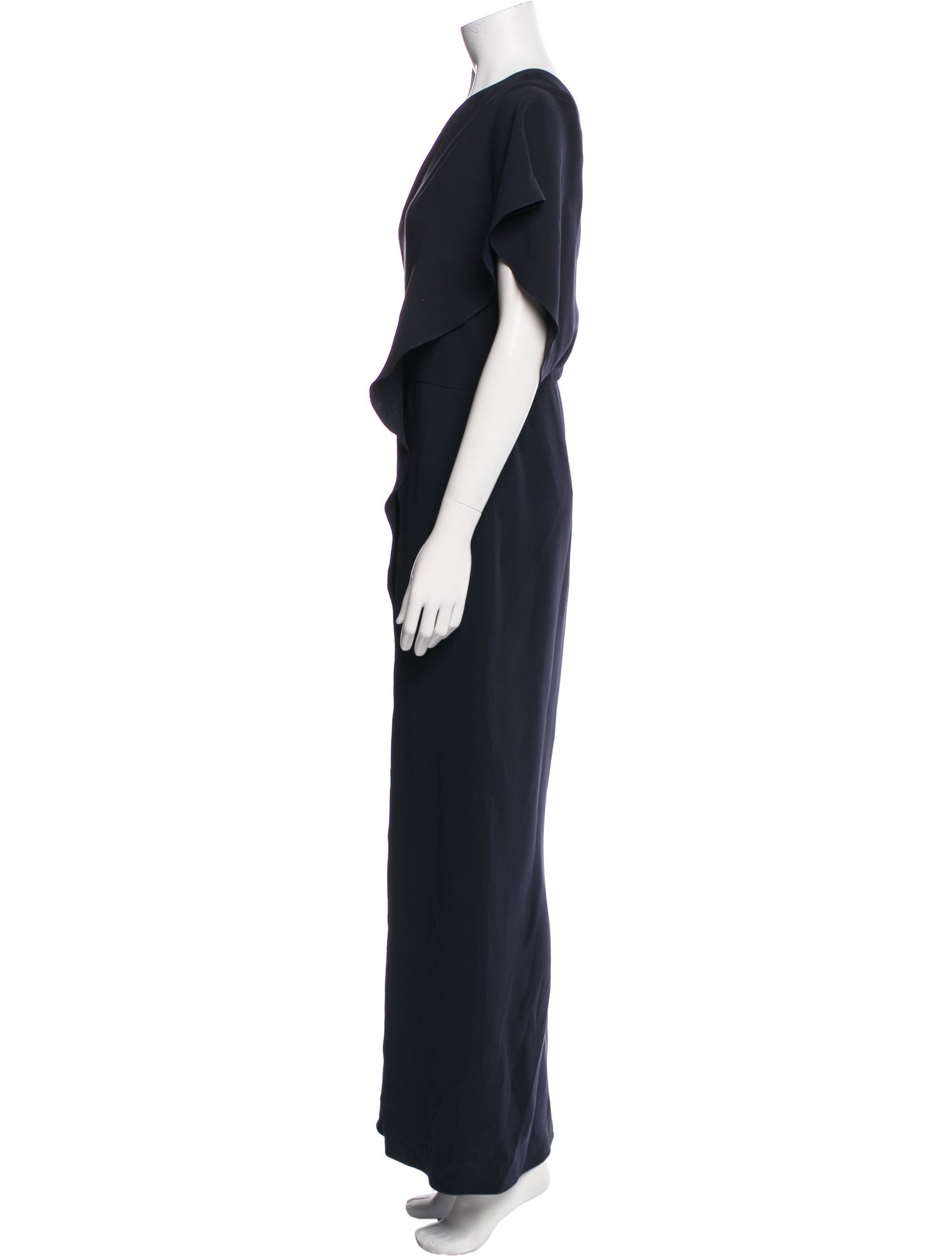 Ralph Lauren Purple Label Silk One-Shoulder Jumpsuit