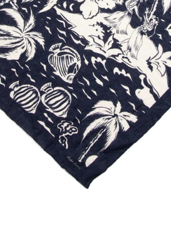Ralph Lauren Purple Label Silk Printed Scarf