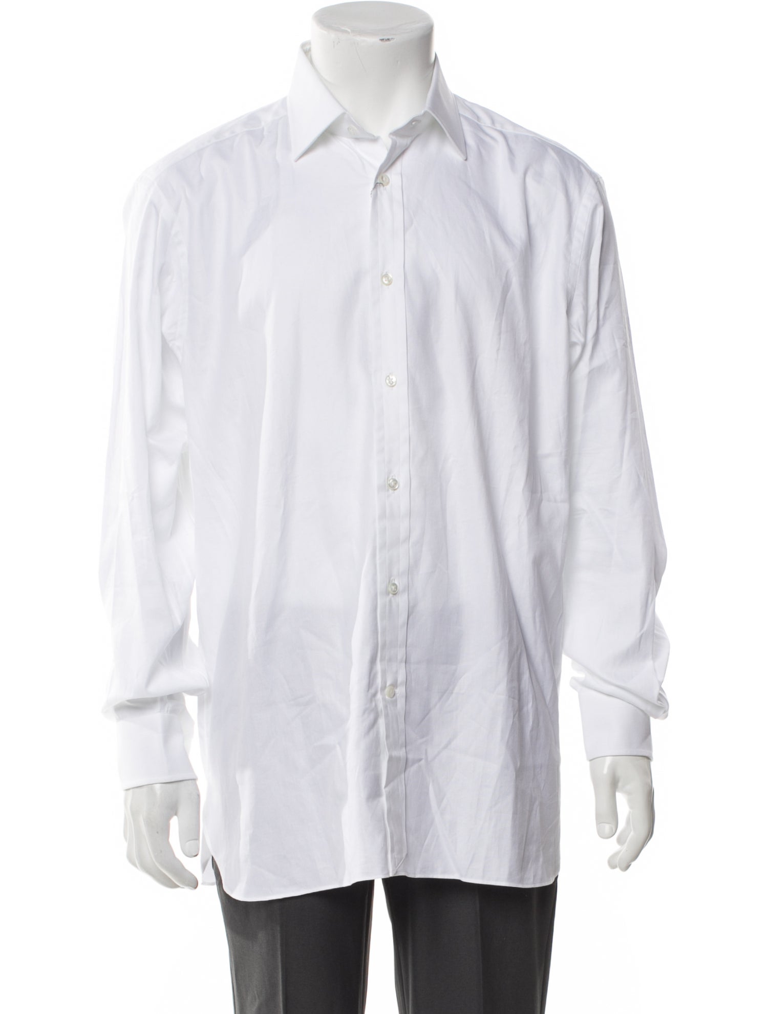 Ralph Lauren Purple Label Striped Long Sleeve Dress Shirt