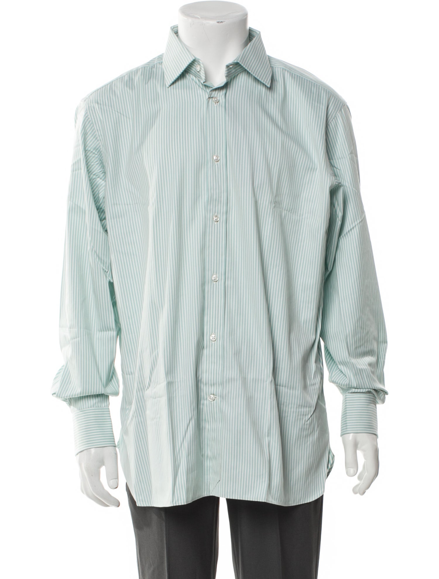 Ralph Lauren Purple Label Striped Long Sleeve Dress Shirt w/ Tags