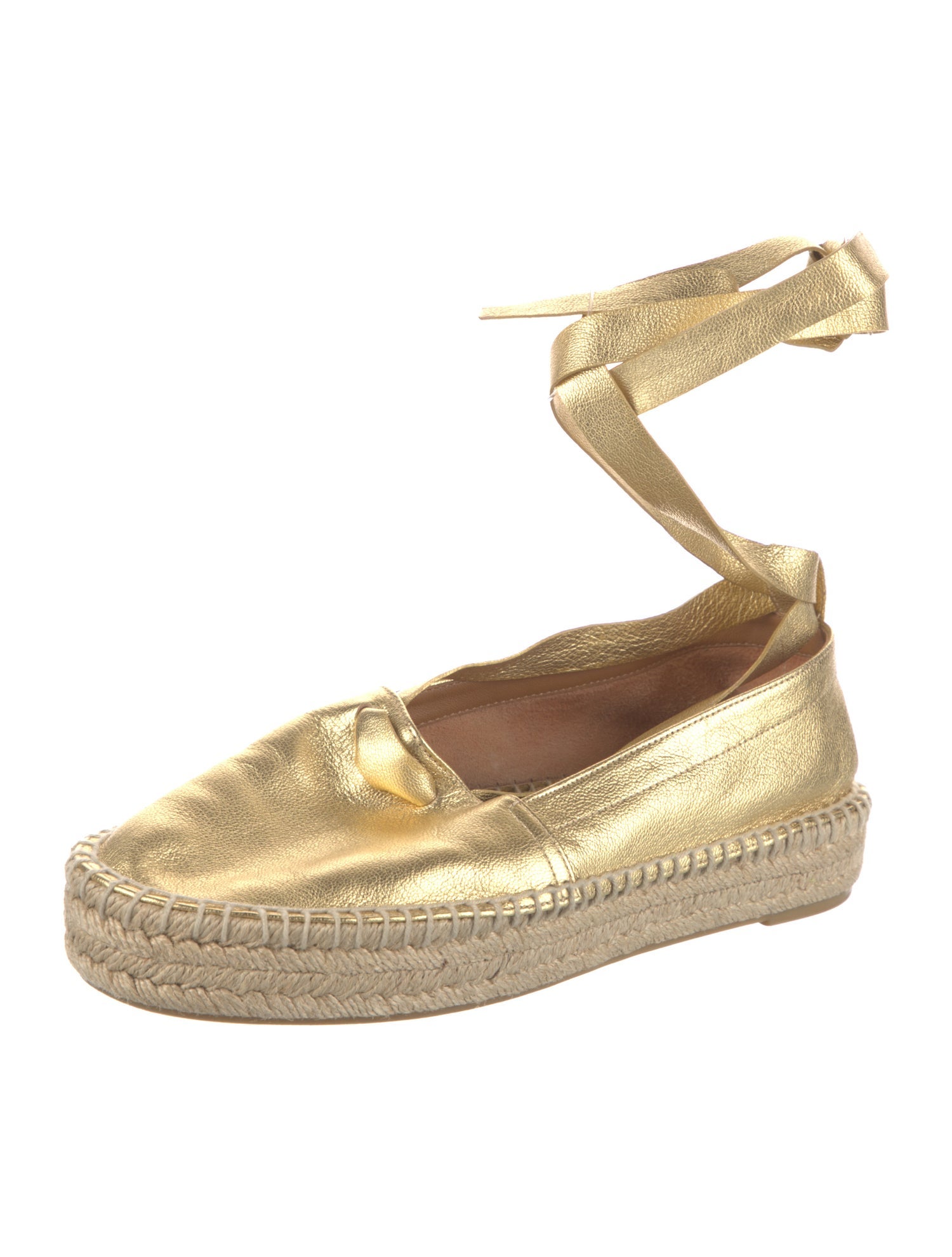 Ralph Lauren Purple Label Leather Espadrilles