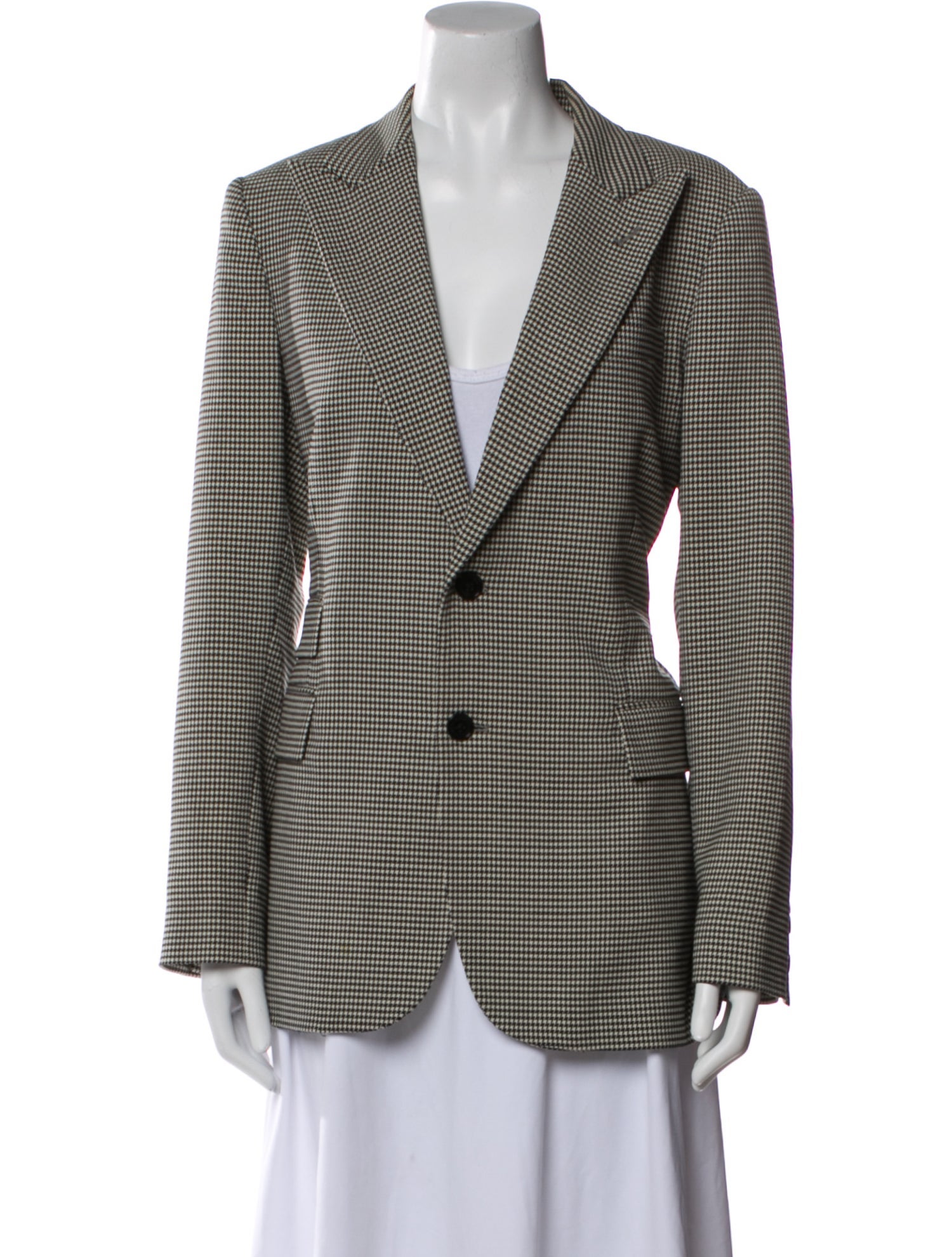 Ralph Lauren Purple Label Wool Plaid Print Blazer