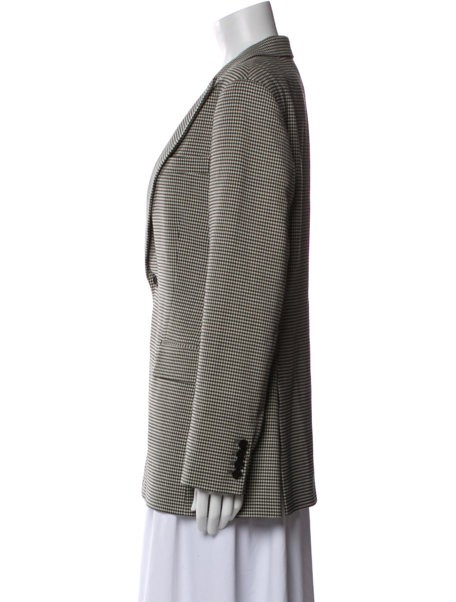 Ralph Lauren Purple Label Wool Plaid Print Blazer