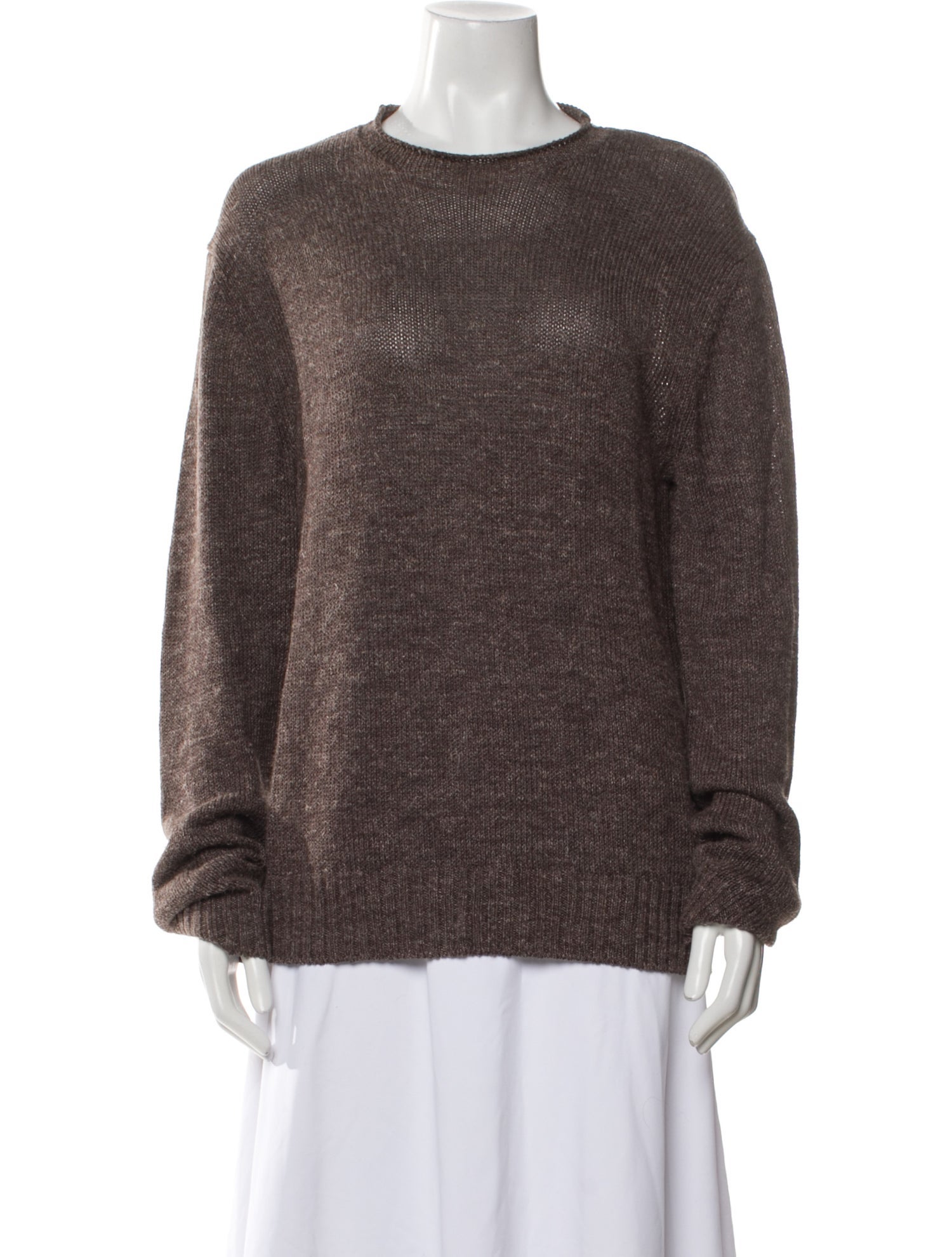 Ralph Lauren Purple Label Silk Crew Neck Sweater