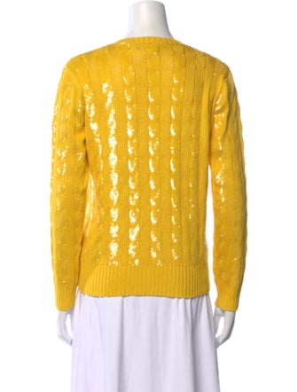 Ralph Lauren Purple Label Silk Printed Sweater